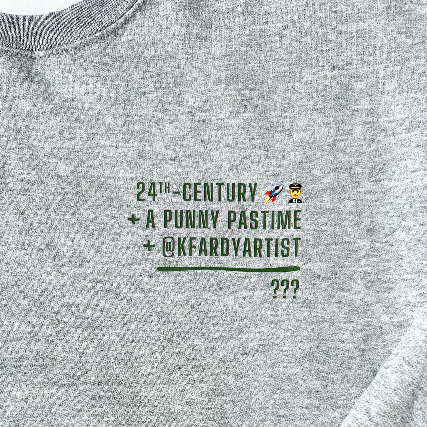 Make It Sew grey crew sweatshirt