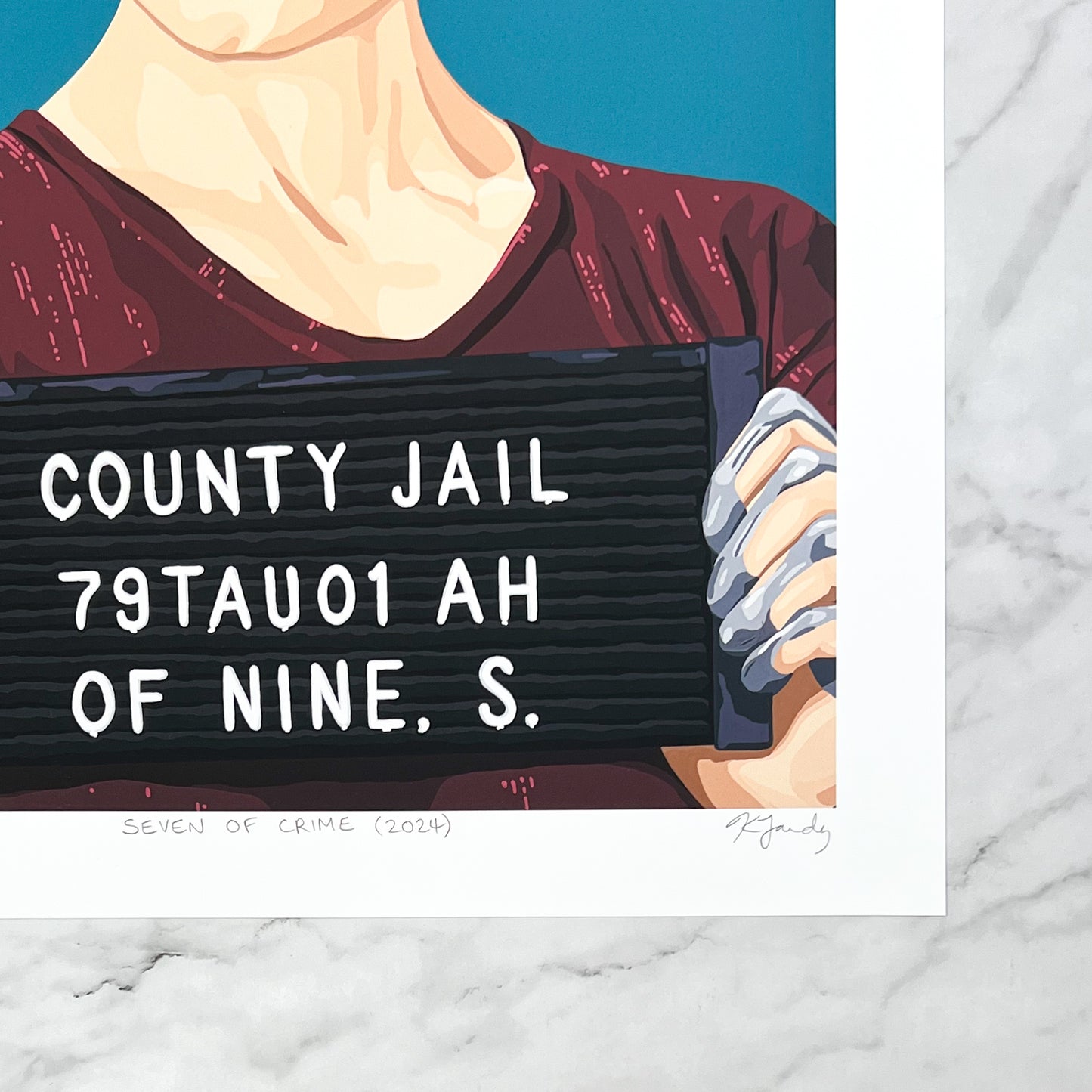 Print - Seven Of Crime (2 sizes)