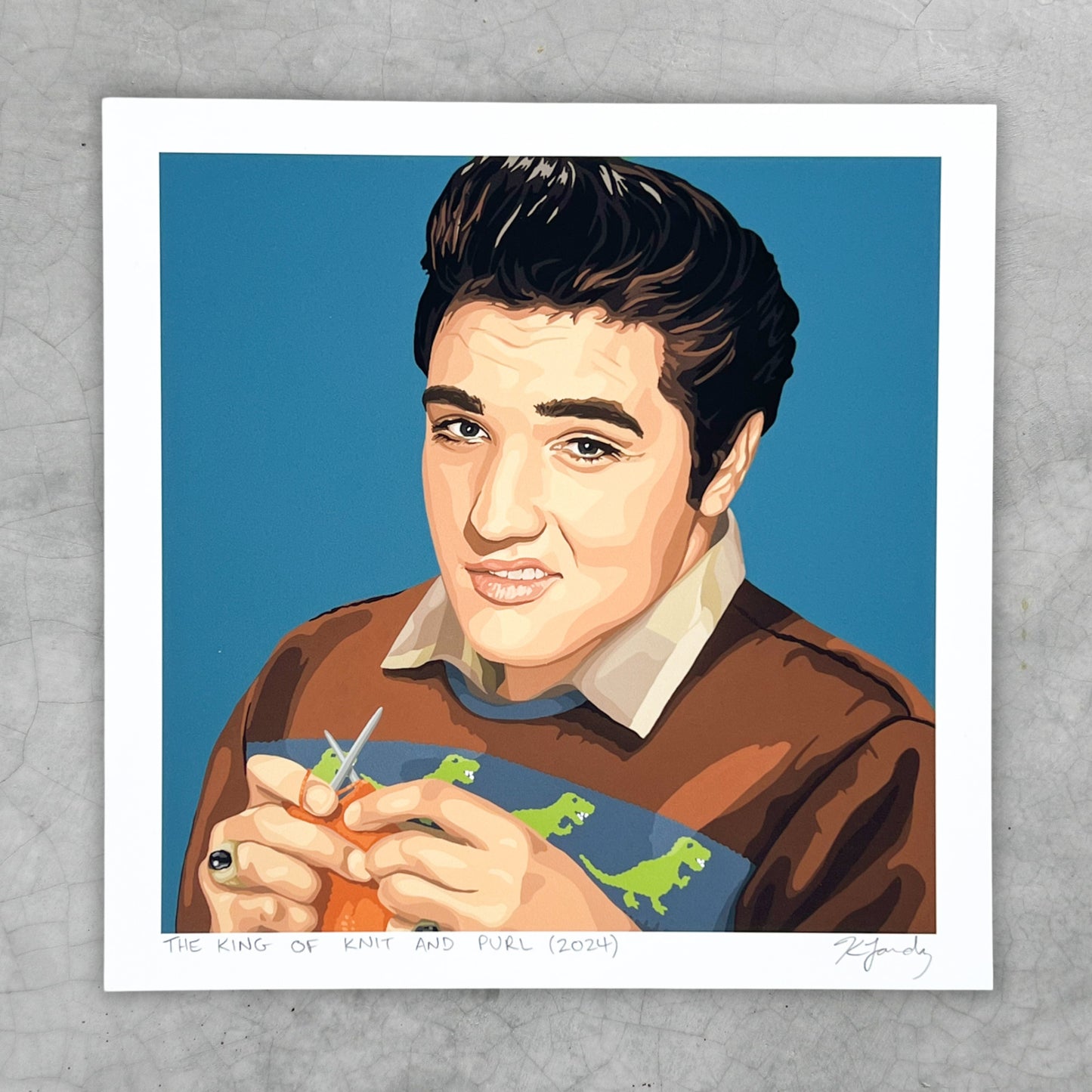 Print - The King Of Knit And Purl (2 sizes)