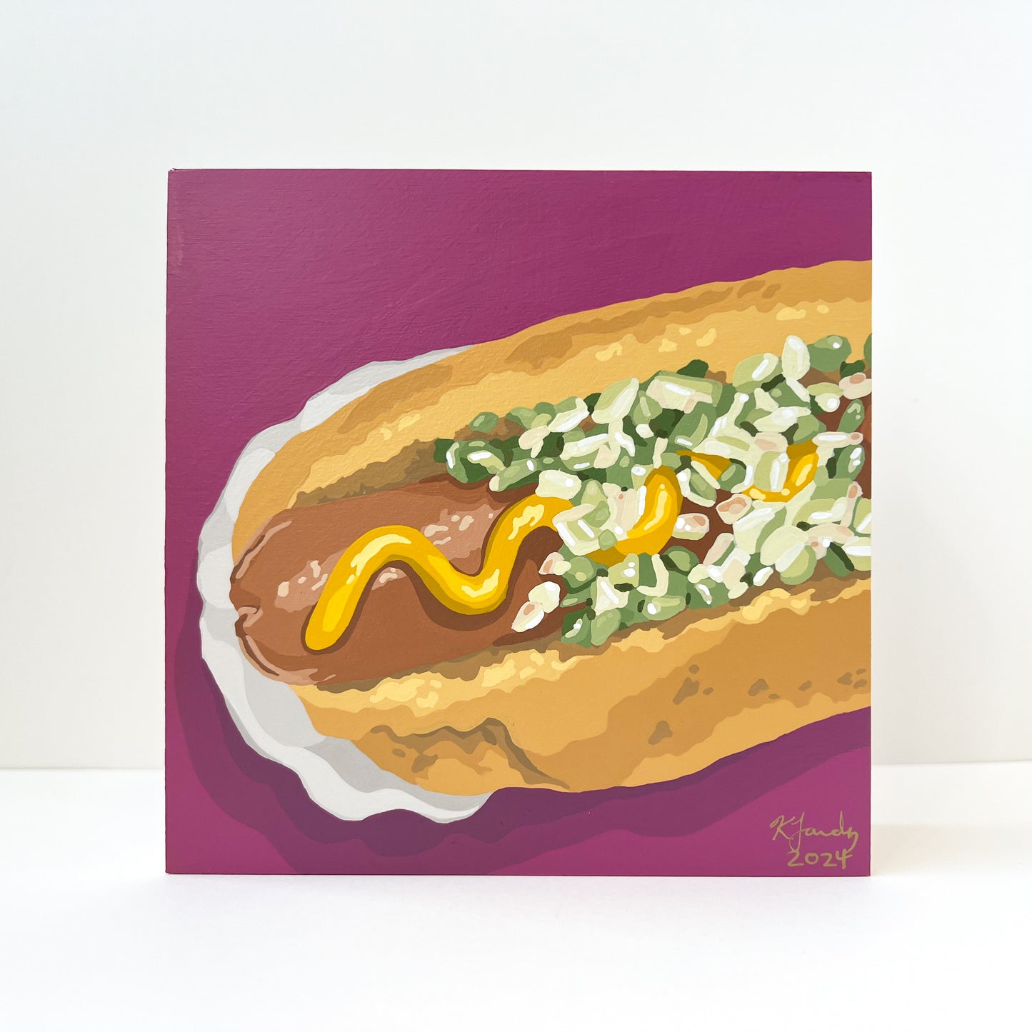 Hot Dog | 6x6”