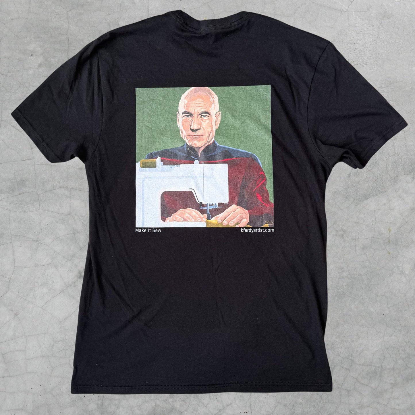 PRE-ORDER: Make It Sew black t-shirt
