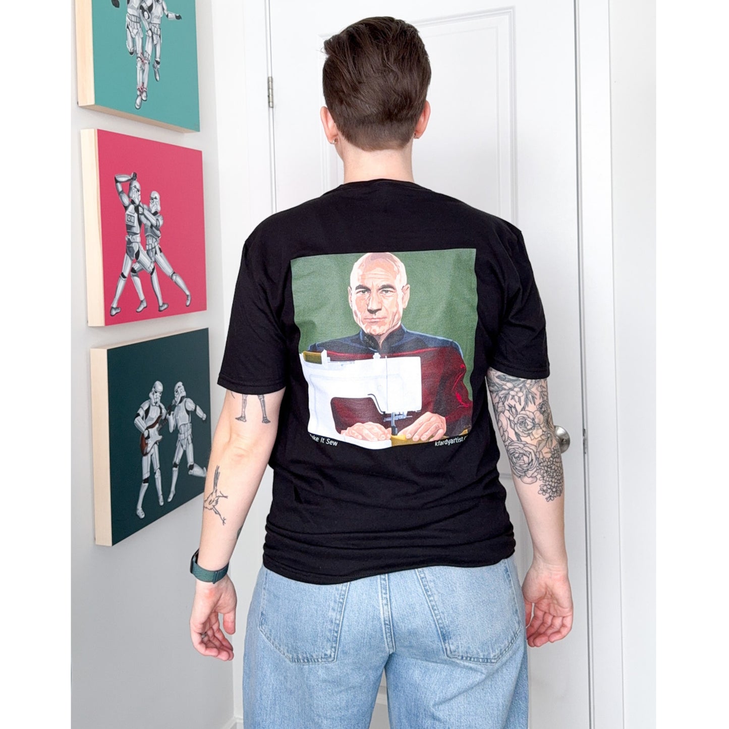 PRE-ORDER: Make It Sew black t-shirt