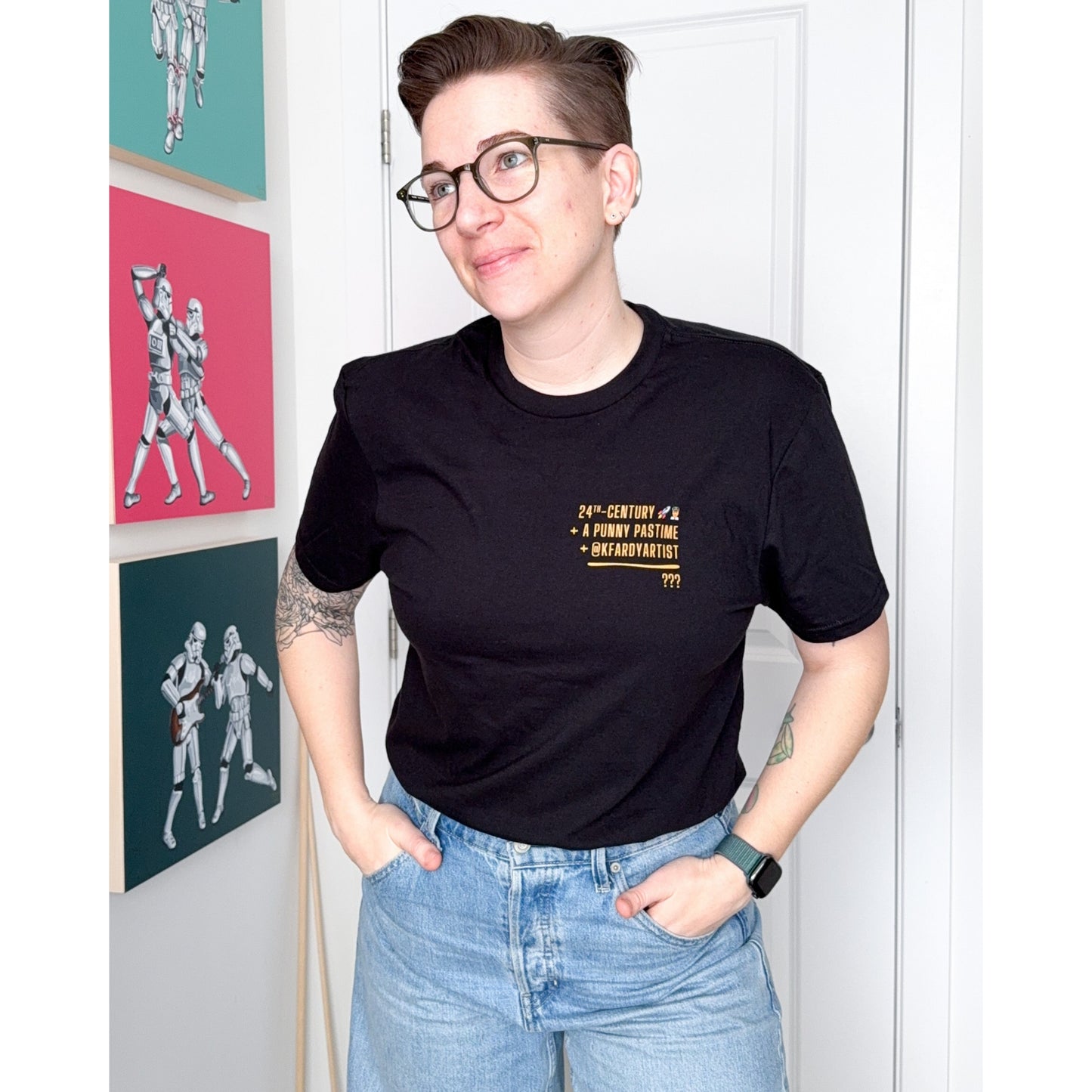 PRE-ORDER: Make It Sew black t-shirt