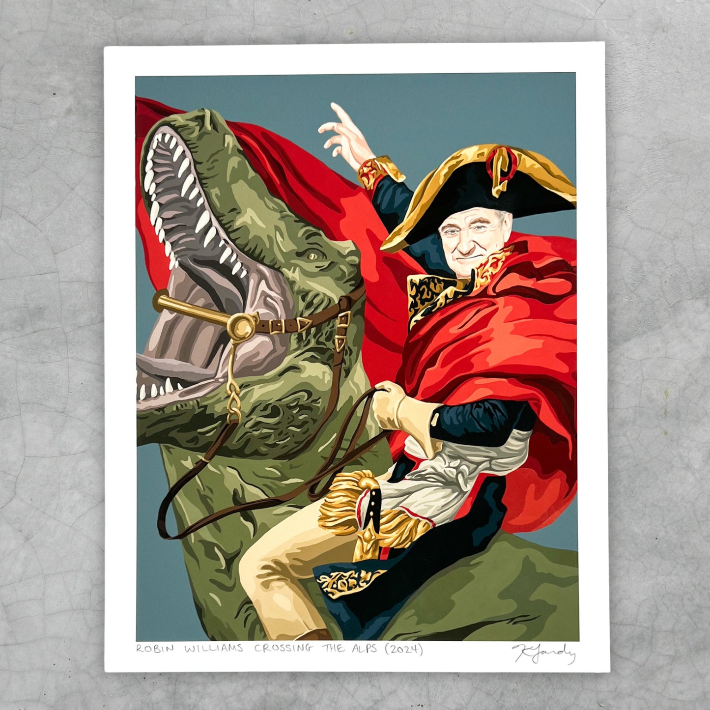 Print - Robin Williams Crossing The Alps (2 sizes)