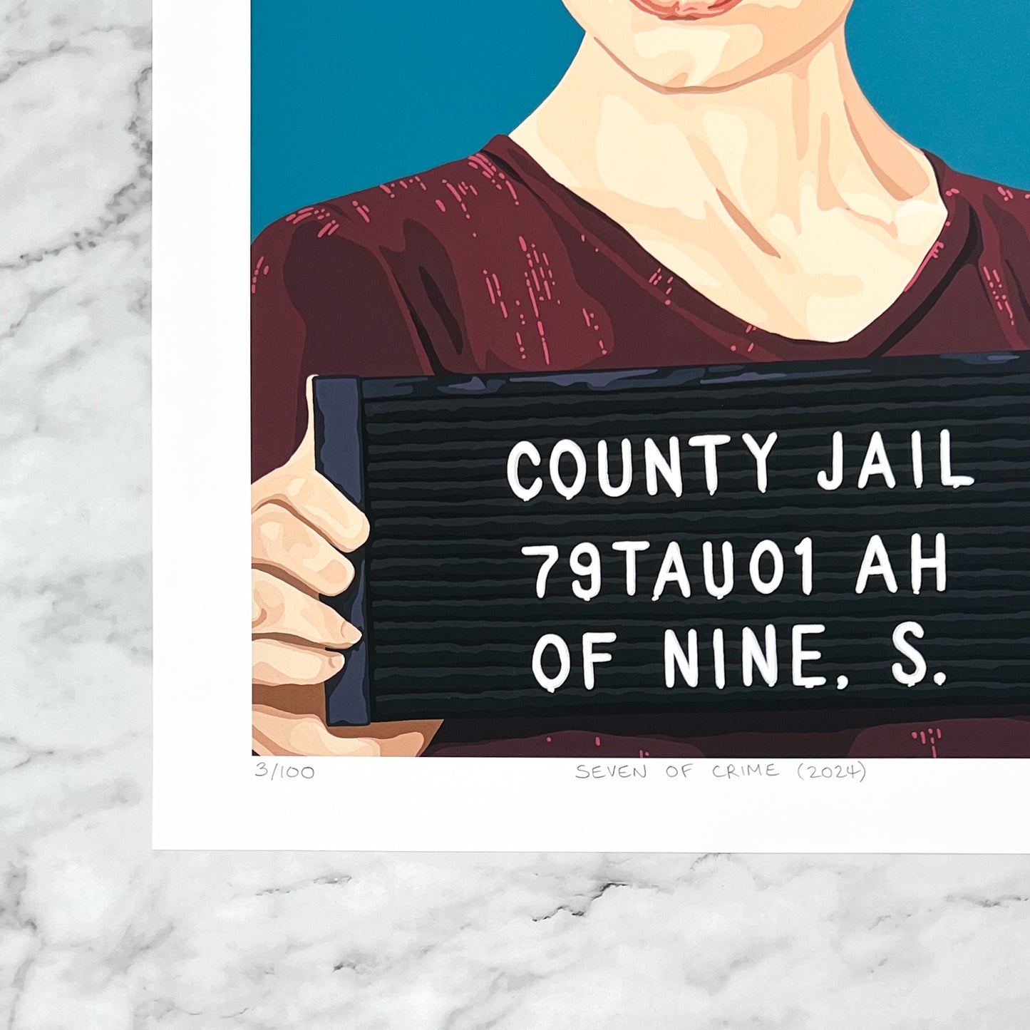 Print - Seven Of Crime (2 sizes)