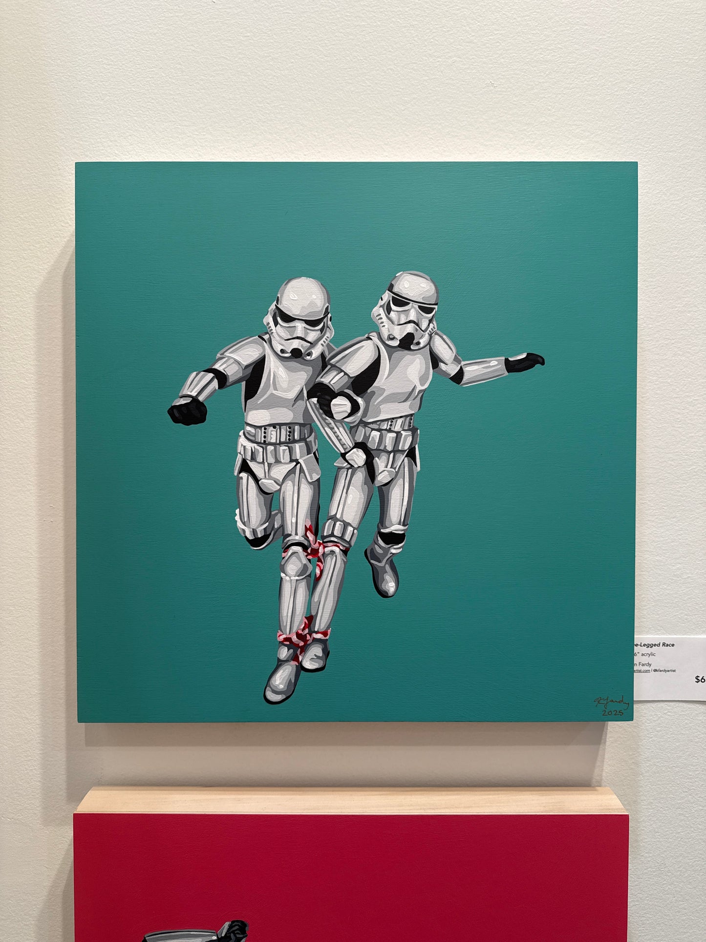 Three Legged Race / Tango / Rock Band | 16x48” triptych