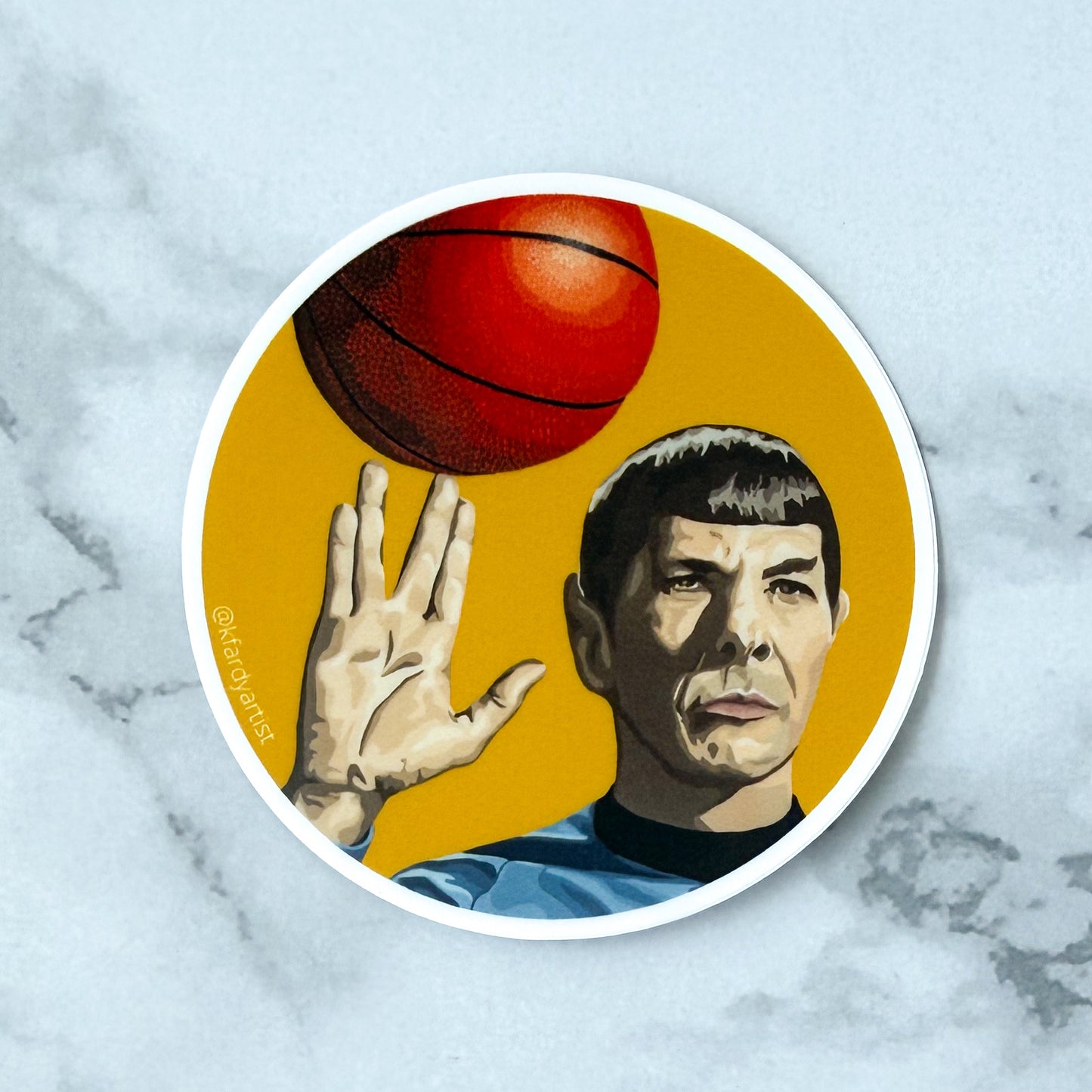 Swish Long And Prosper - round 3" sticker