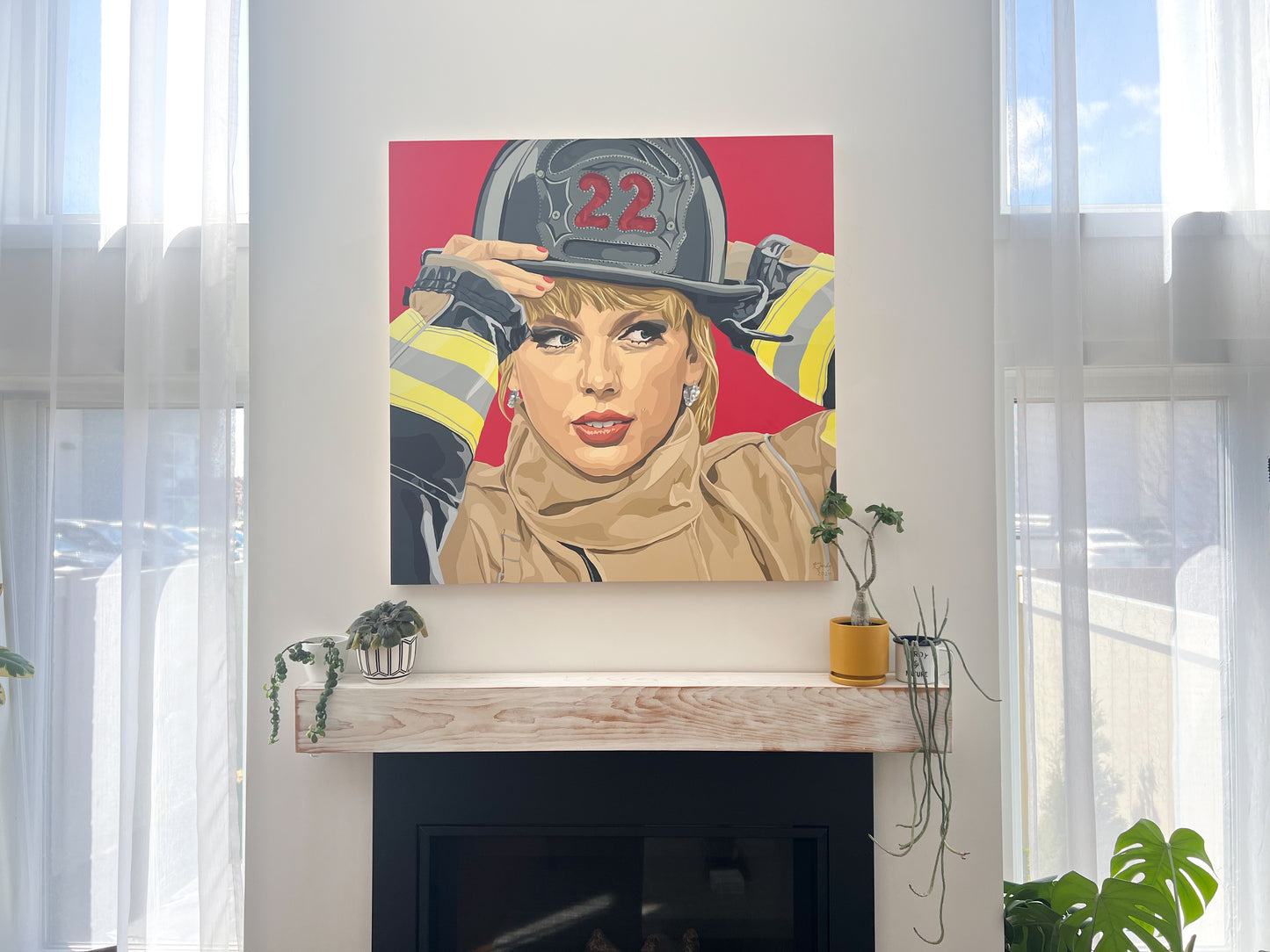 Burning Red | 36x36"