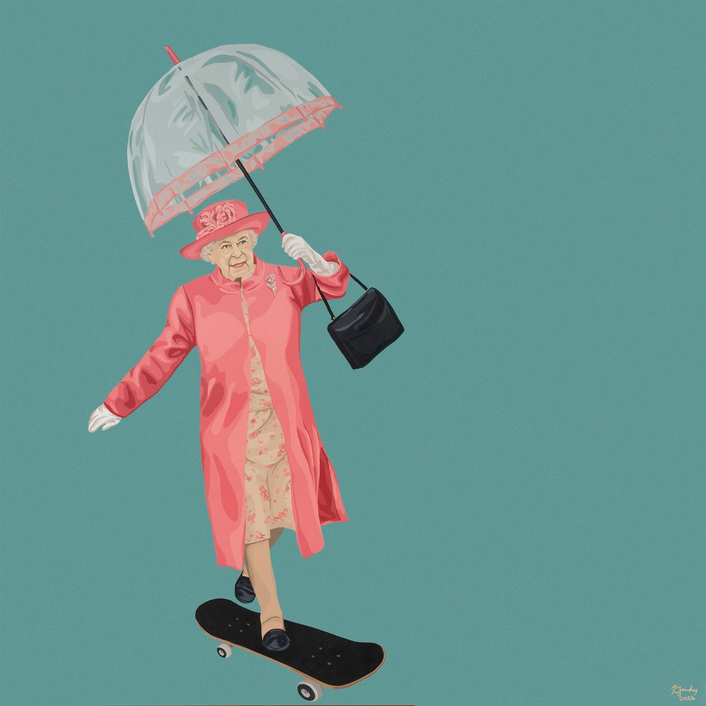 A Day Out For Lilibet | 30x30"