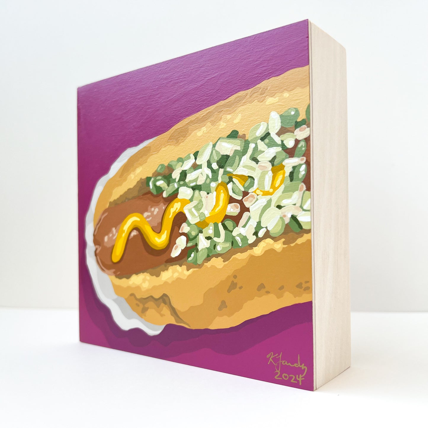 Hot Dog | 6x6”
