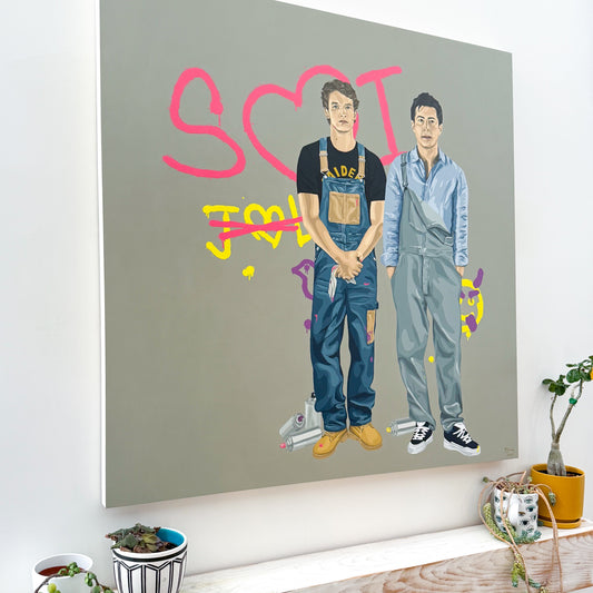 Farewell To Jane And Lily | 36x36”