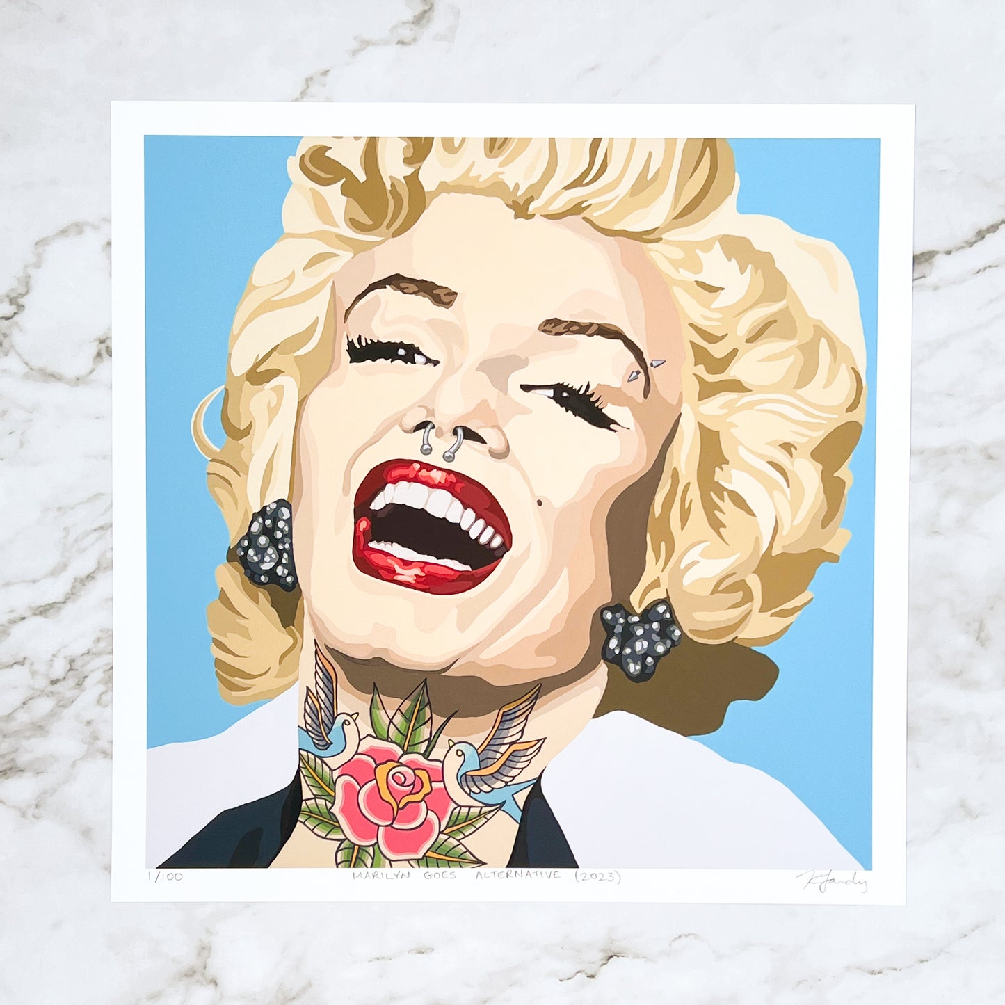 Print - Marilyn Goes Alternative (2 sizes)