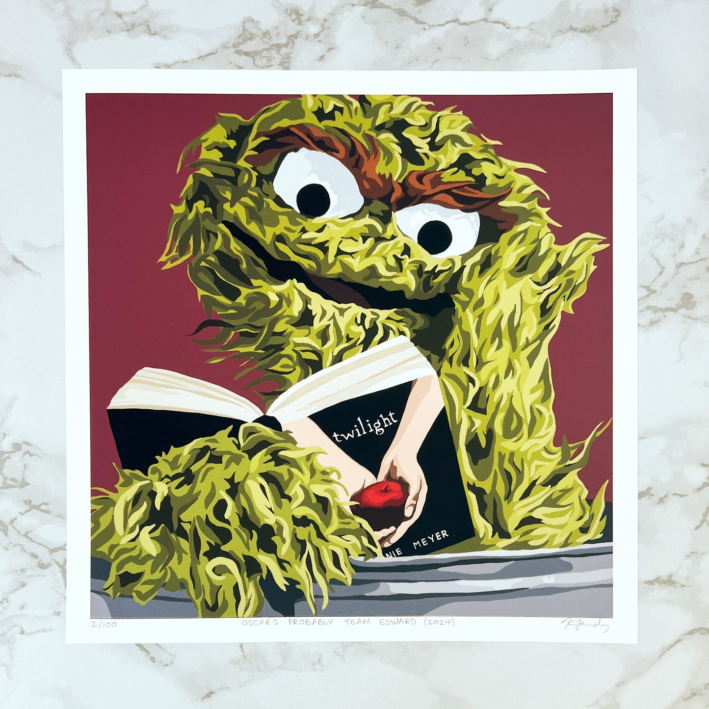Print - Oscar's Probably Team Edward (2 sizes)