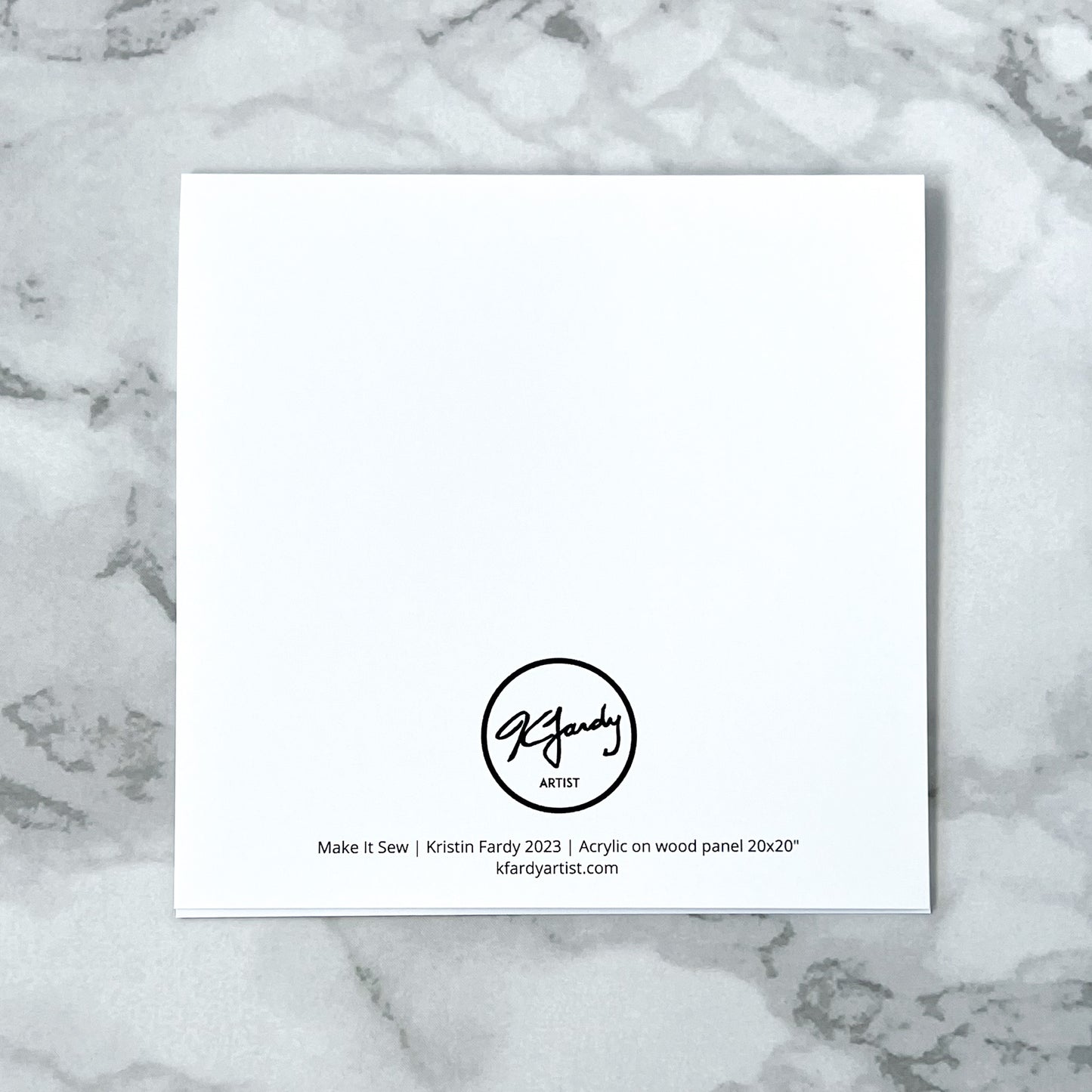 Blank greeting card - Make It Sew