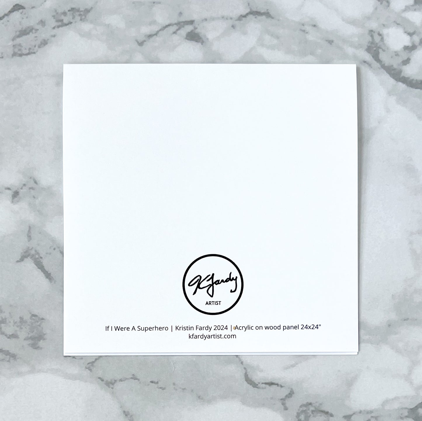 Blank greeting card - If I Were A Superhero (Beyonce)
