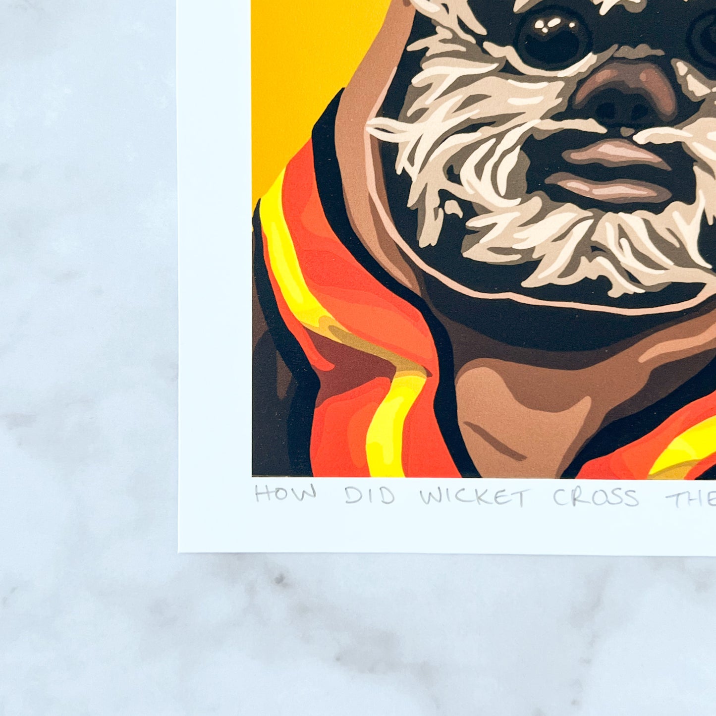 Print - How Did Wicket Cross The Road? Ewoked. (2 sizes)