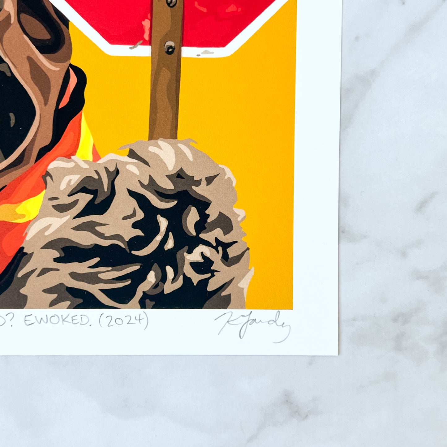 Print - How Did Wicket Cross The Road? Ewoked. (2 sizes)