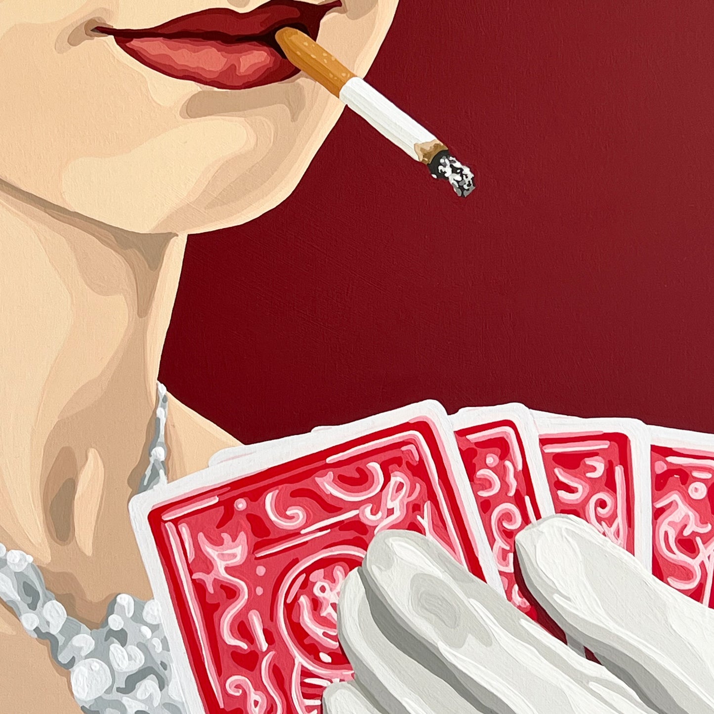 I've No Need To Bluff With A Royal Flush | 24x24"