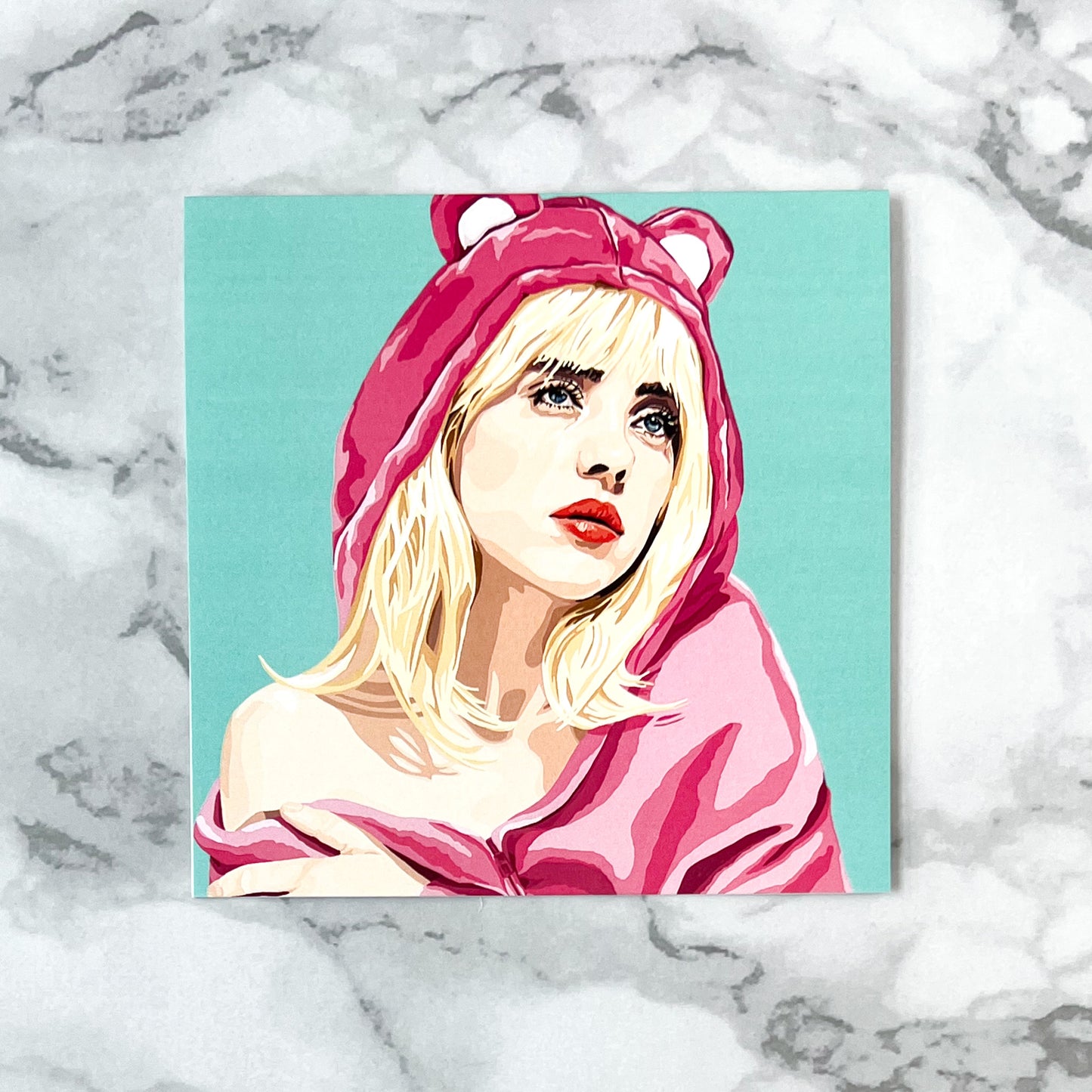 Blank greeting card - For The Oxytocin (Billie Eilish)