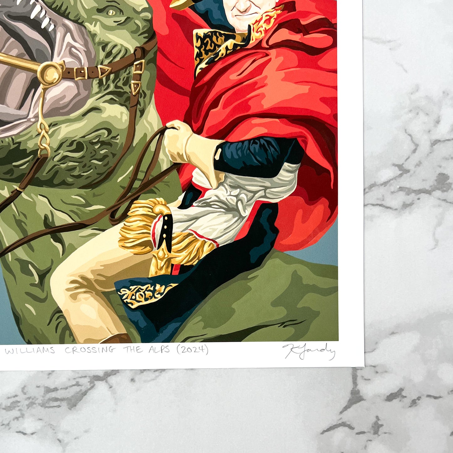 Print - Robin Williams Crossing The Alps (2 sizes)