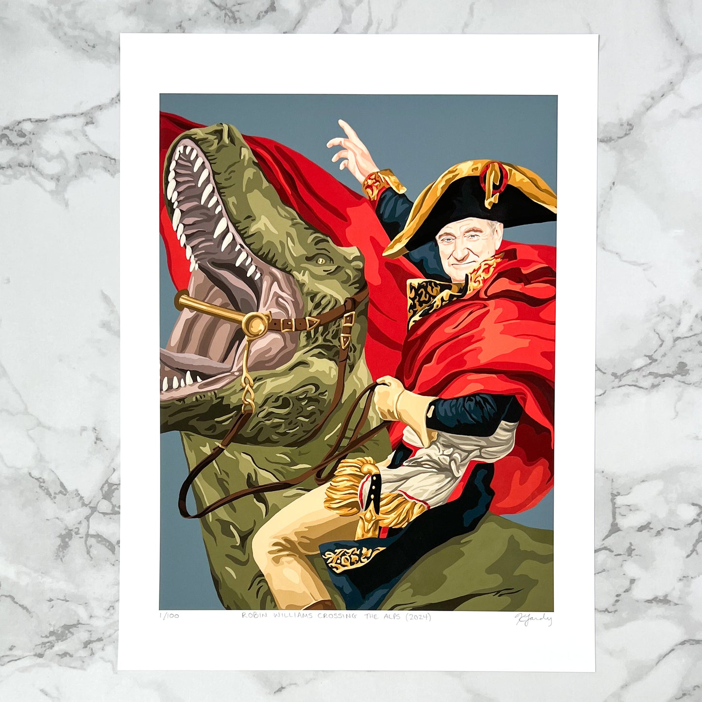 Print - Robin Williams Crossing The Alps (2 sizes)