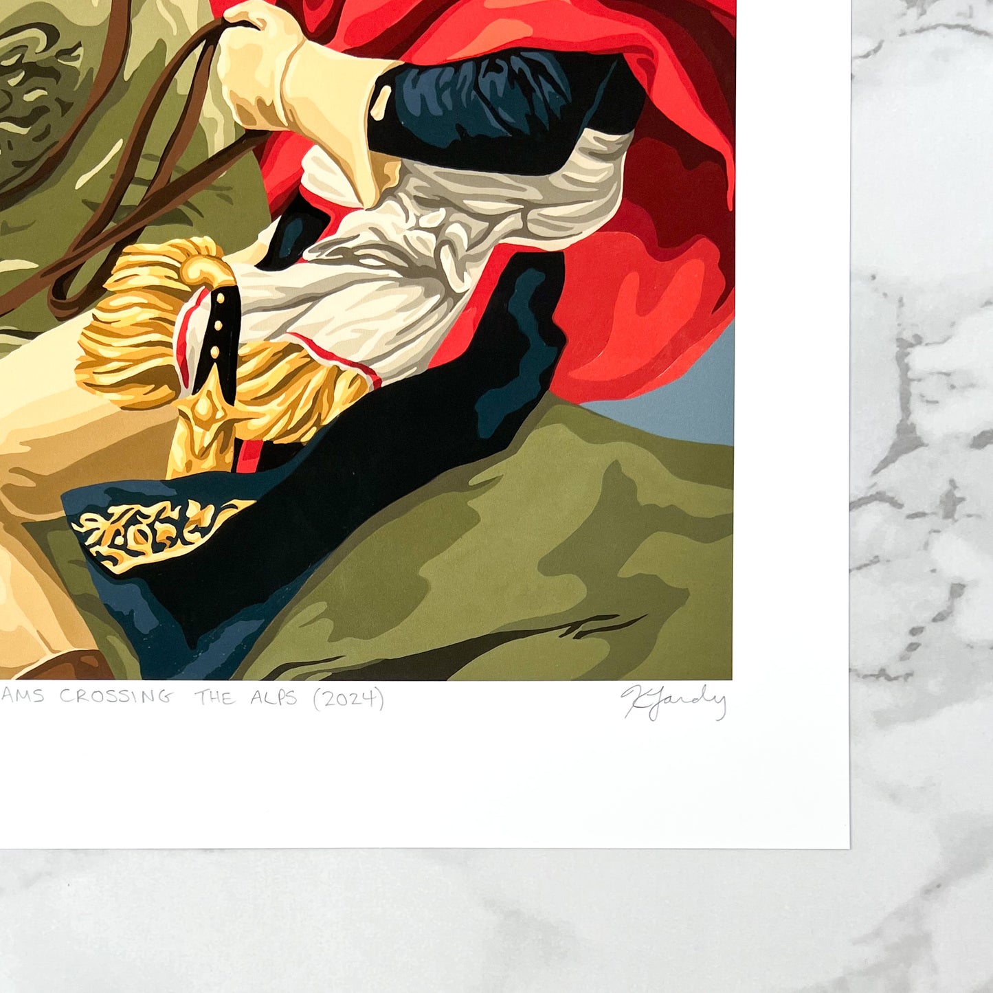 Print - Robin Williams Crossing The Alps (2 sizes)