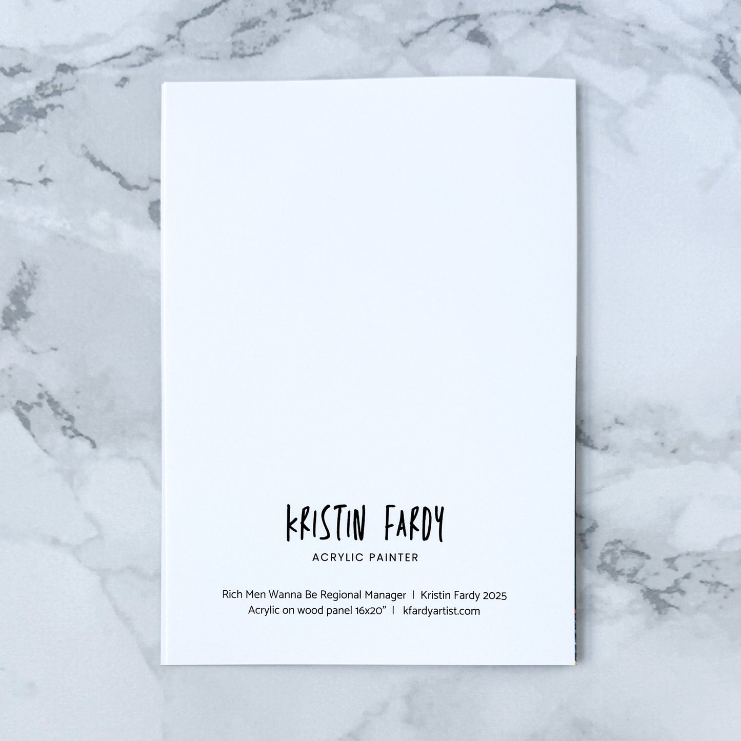Blank greeting card - Springsteen as Michael Scott