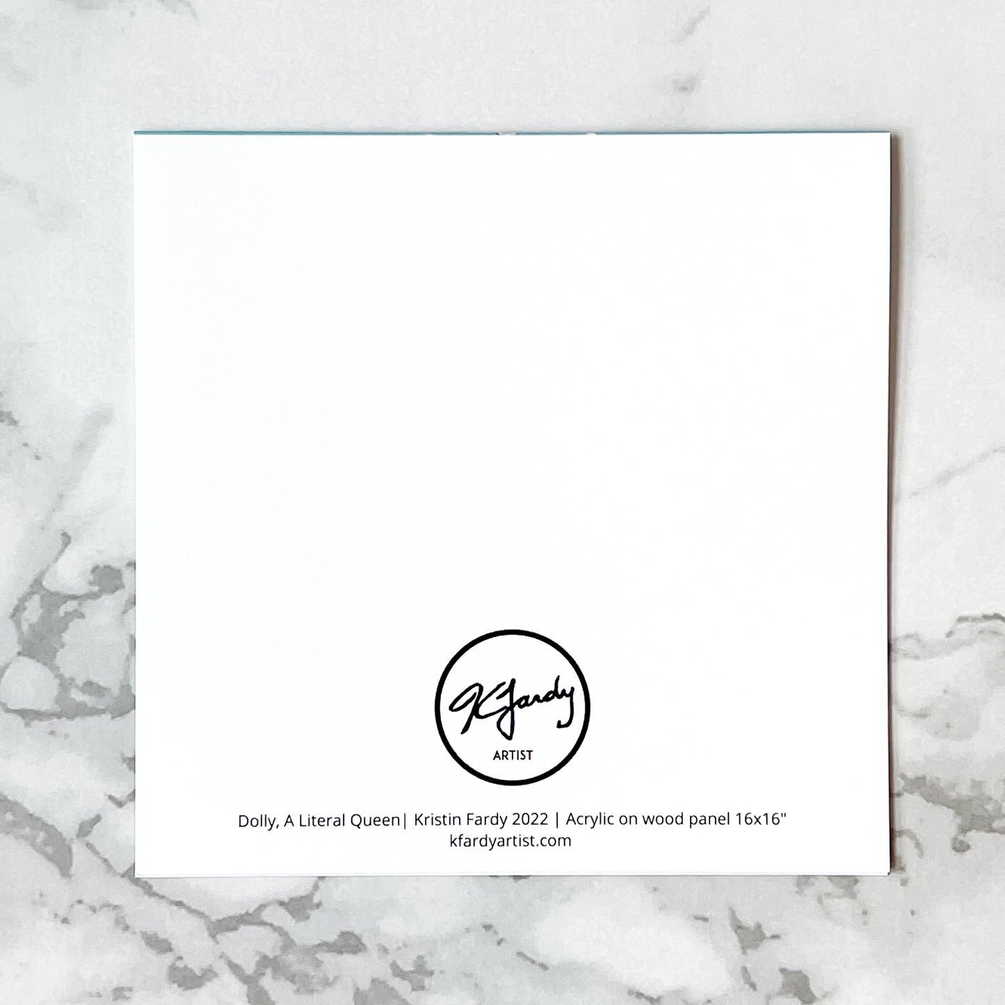 Blank greeting card - Dolly Parton as the queen