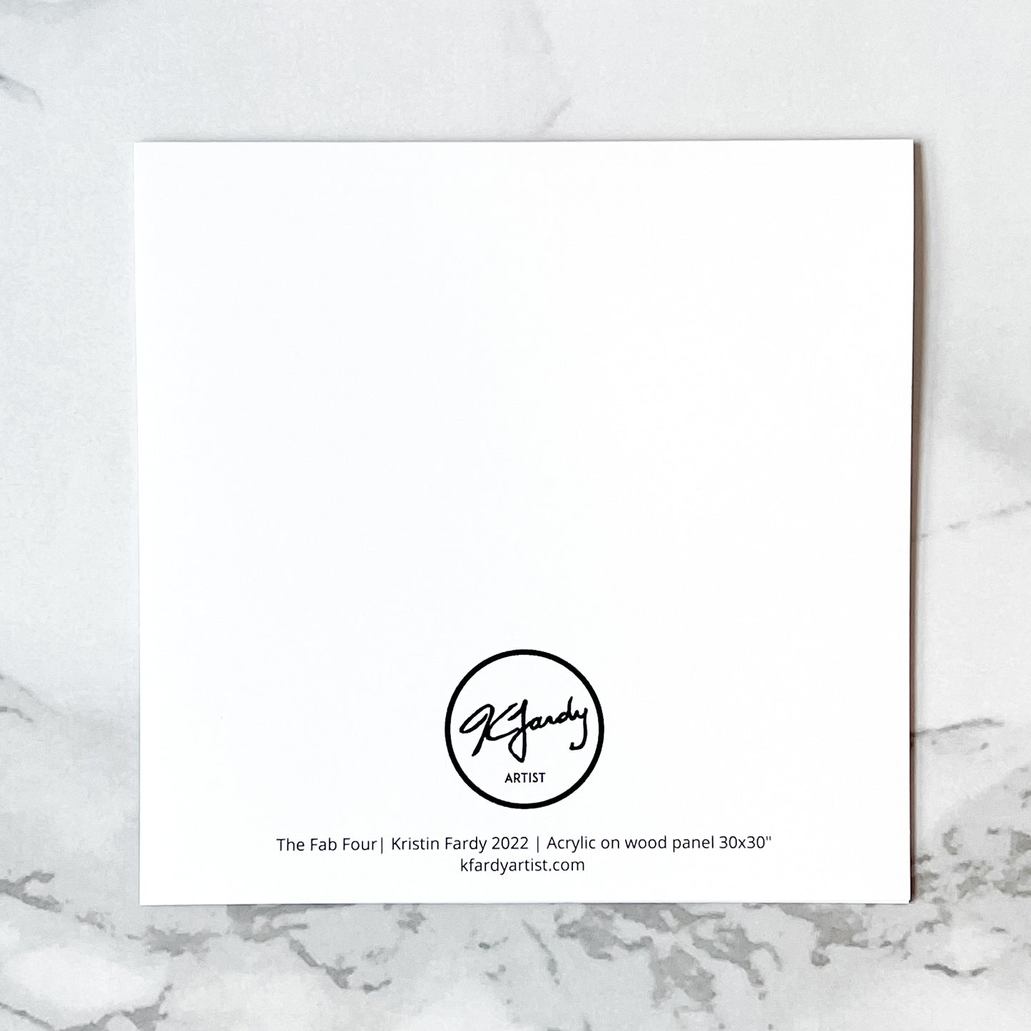 Blank greeting card - The Beatles in animal onesies