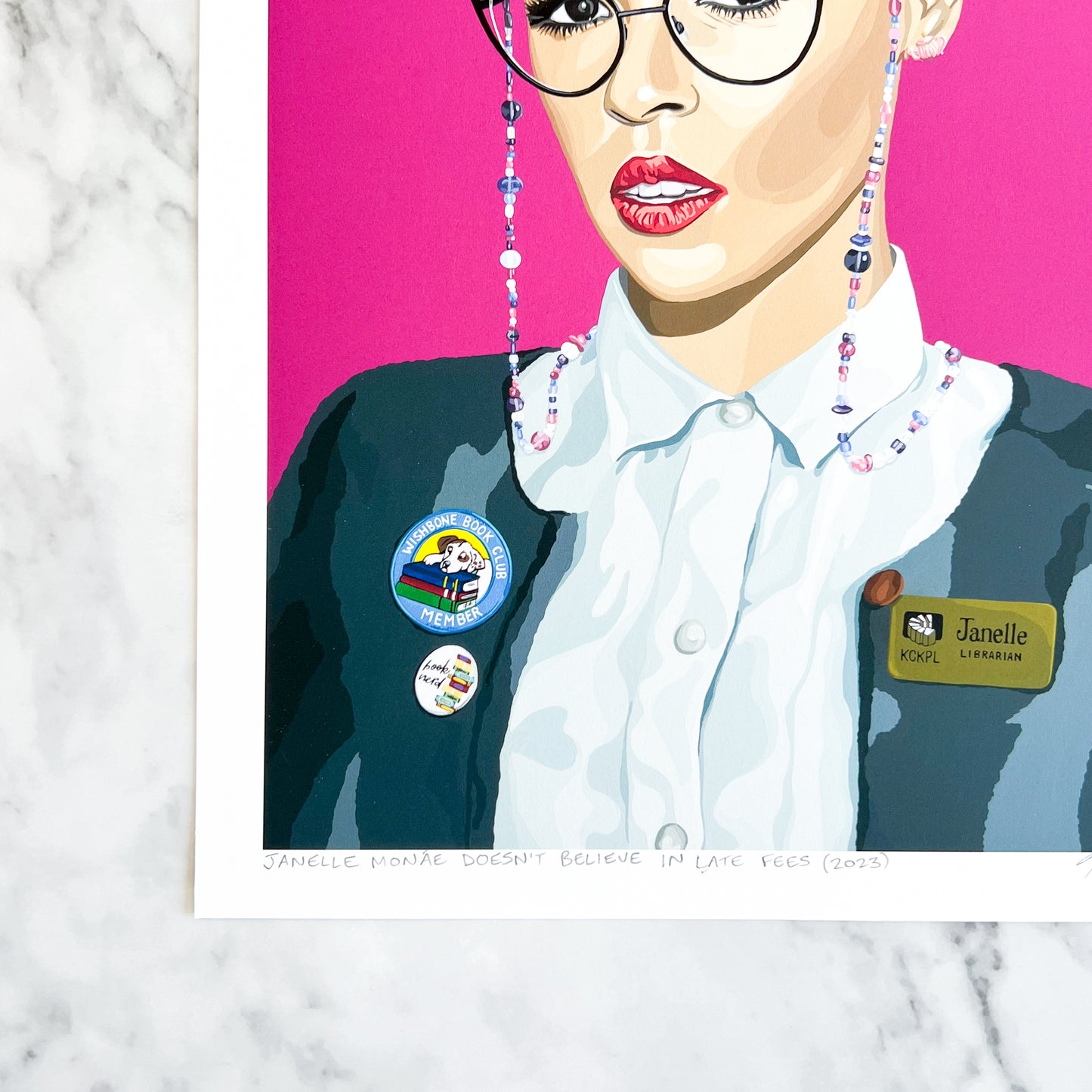 Print - Janelle Monáe Doesn't Believe In Late Fees (2 sizes)