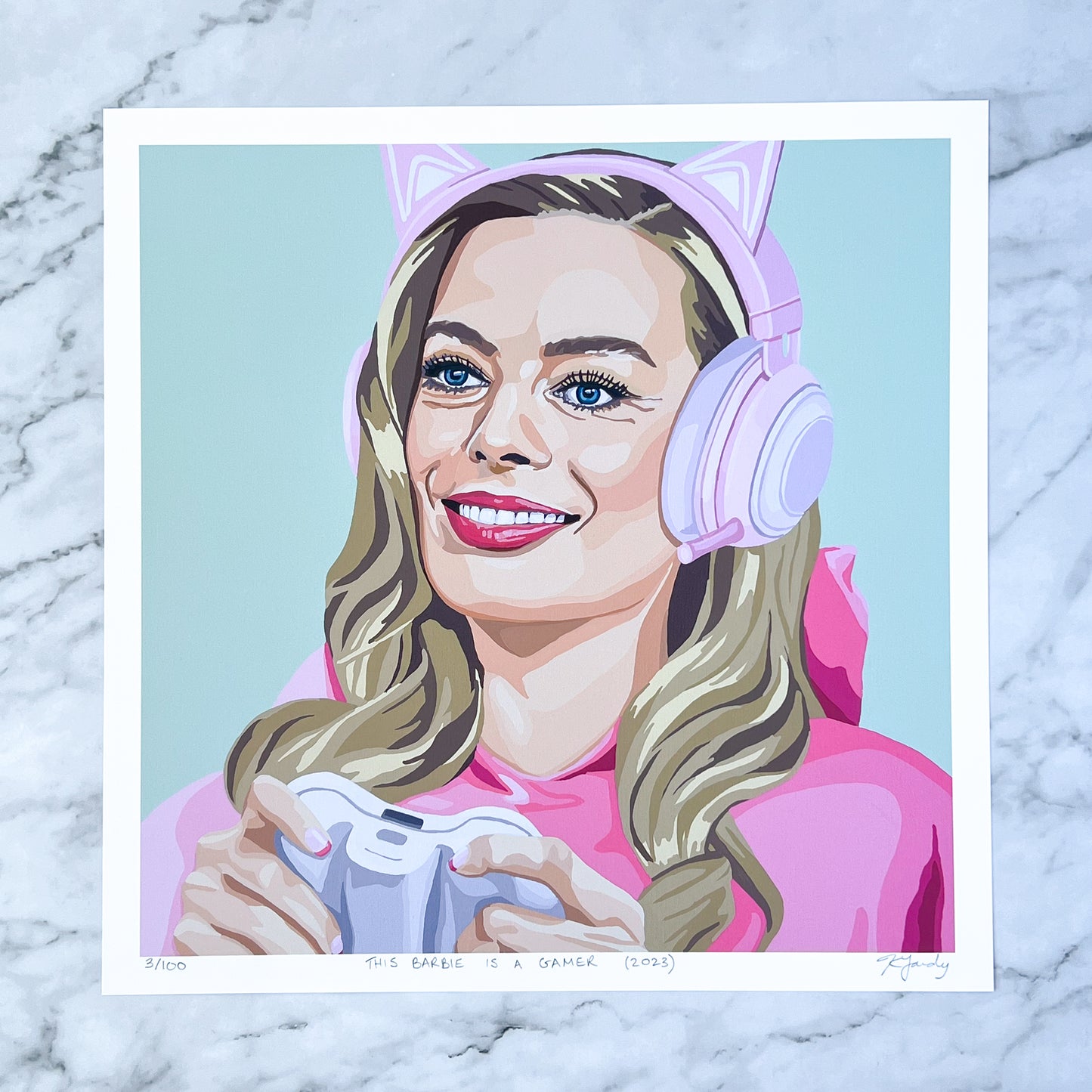Print - This Doll Is A Gamer (2 sizes)