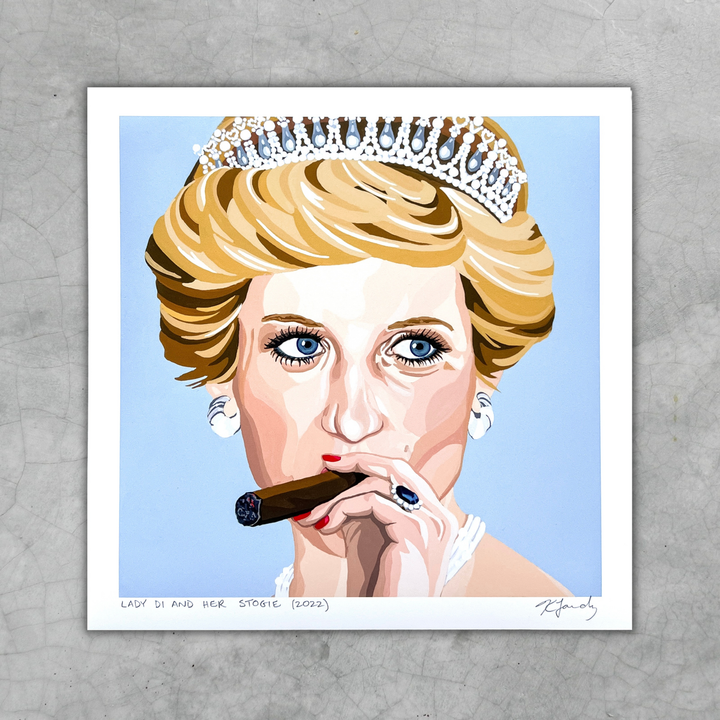Print - Lady Di and Her Stogie (2 sizes)