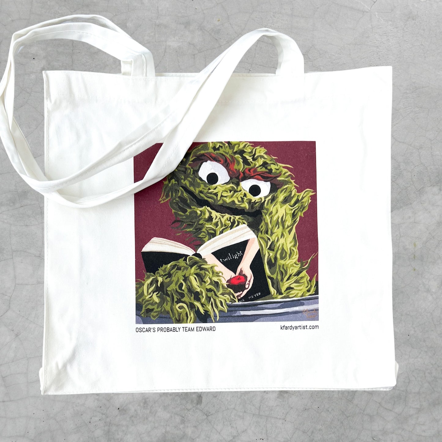 Oscar's Probably Team Edward tote bag