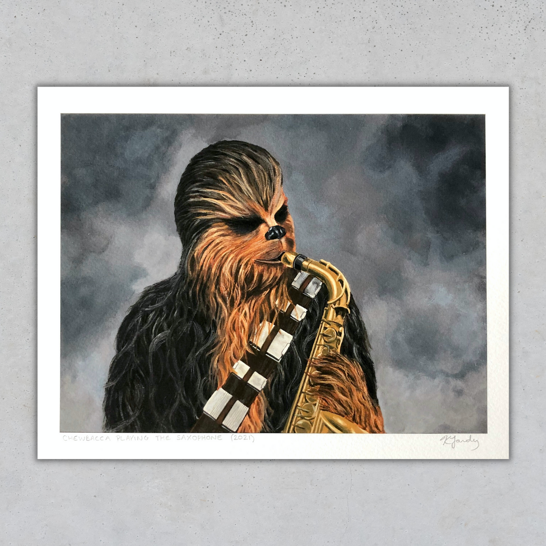 Print - C Playing the Saxophone (2 sizes)
