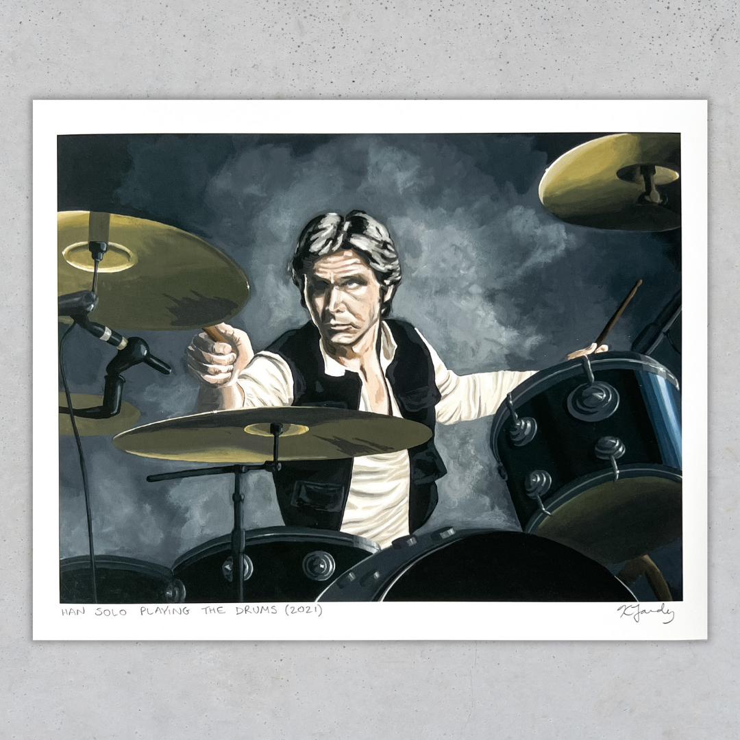 Print - H Playing the Drums (2 sizes)