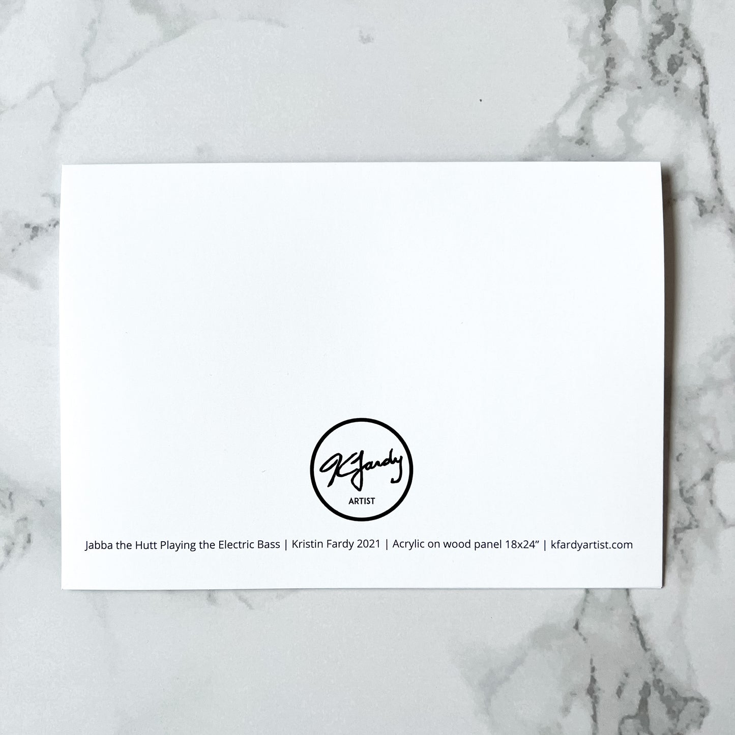 Blank greeting card - "J Playing the Electric Bass"