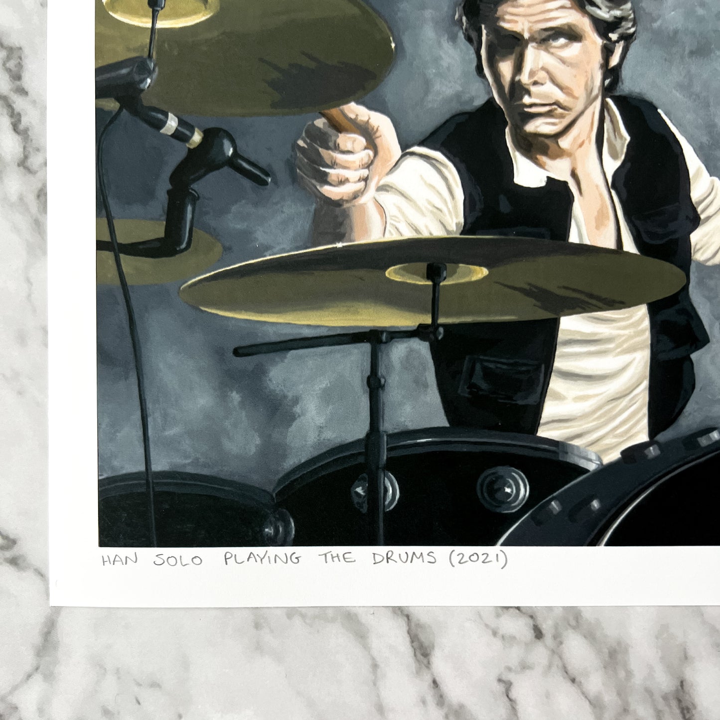 Print - H Playing the Drums (2 sizes)