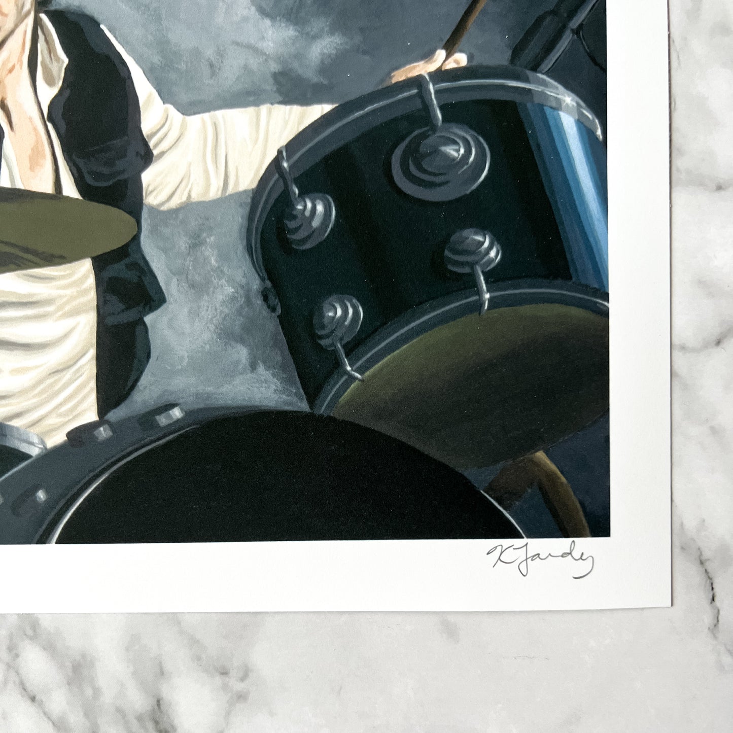 Print - H Playing the Drums (2 sizes)