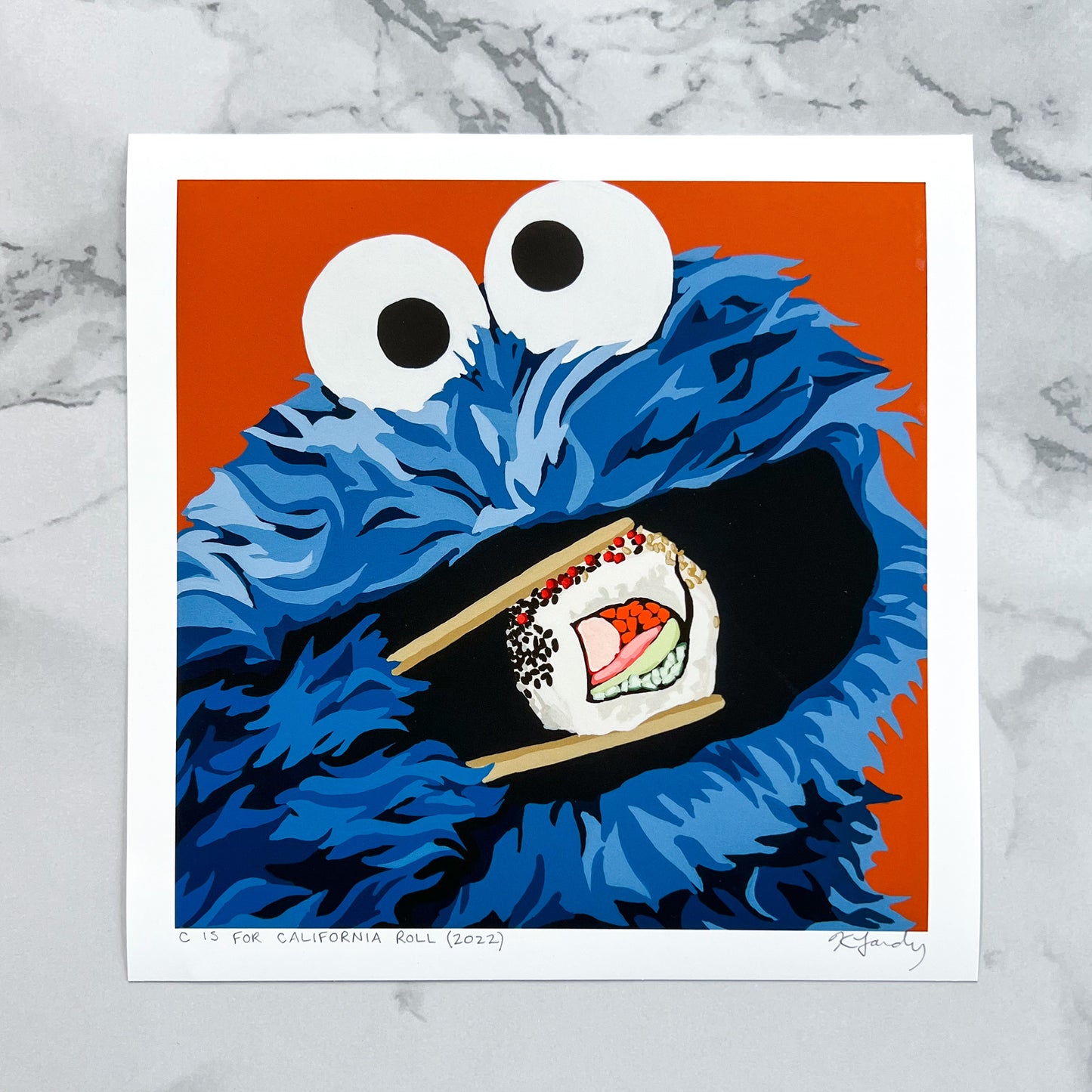 Print - C Is For California Roll (2 sizes)