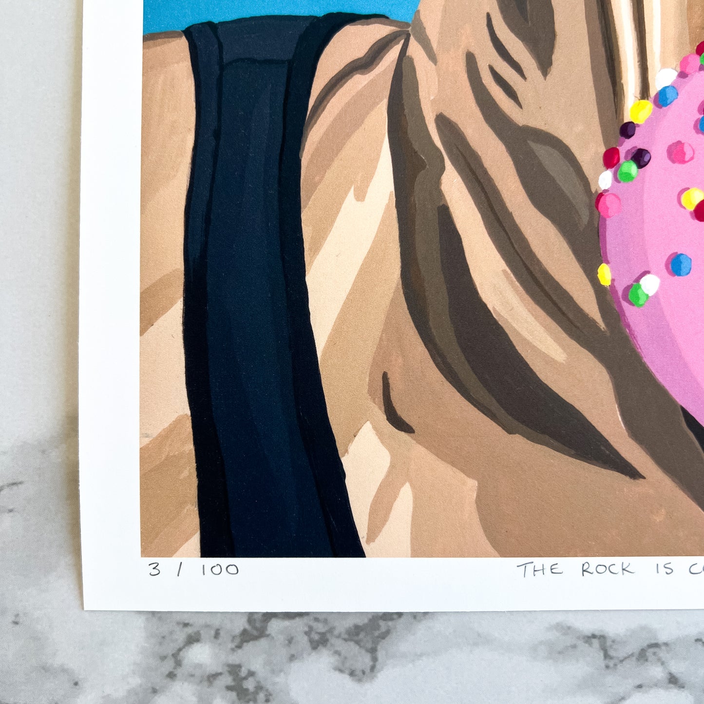 Print - The Rock Is Coming For Your Cake Pop (2 sizes)