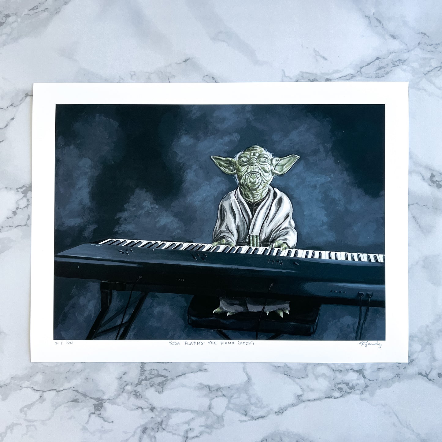 Print - Y Playing the Piano (2 sizes)