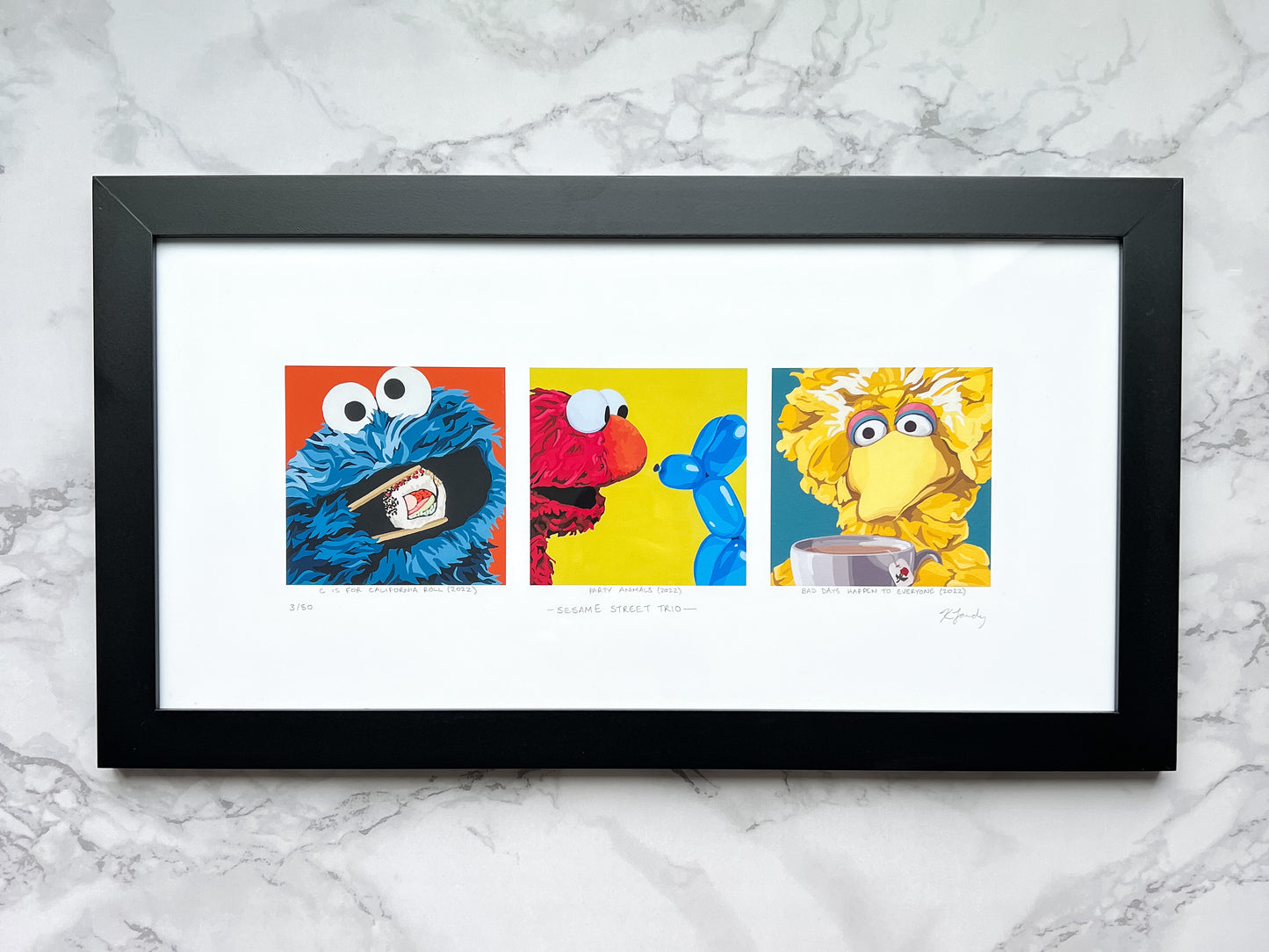Framed print - "(Sesam)E Street Trio"