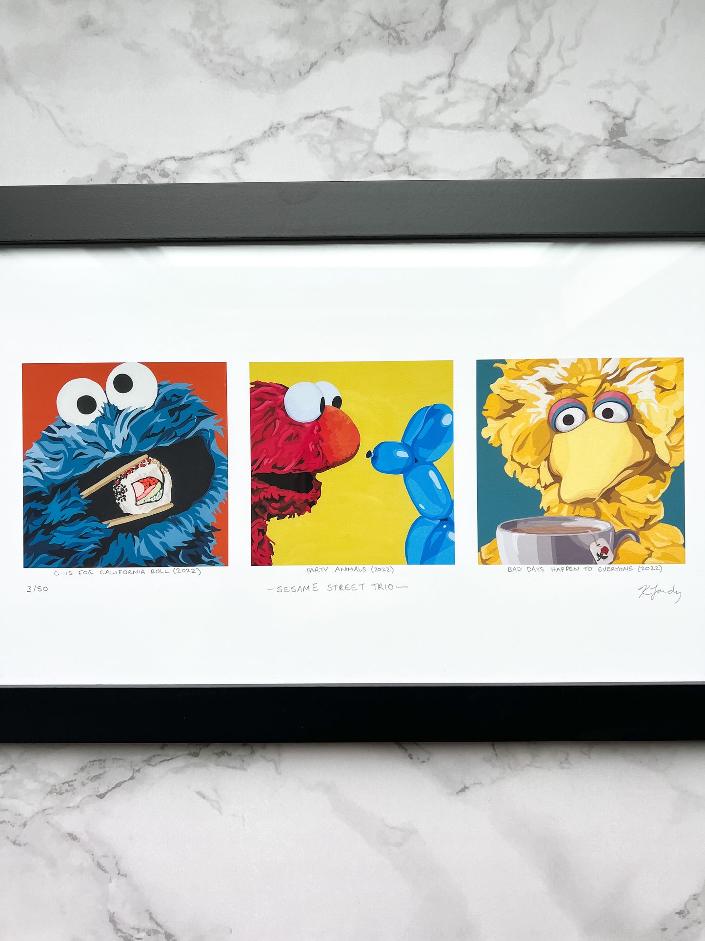 Framed print - "(Sesam)E Street Trio"