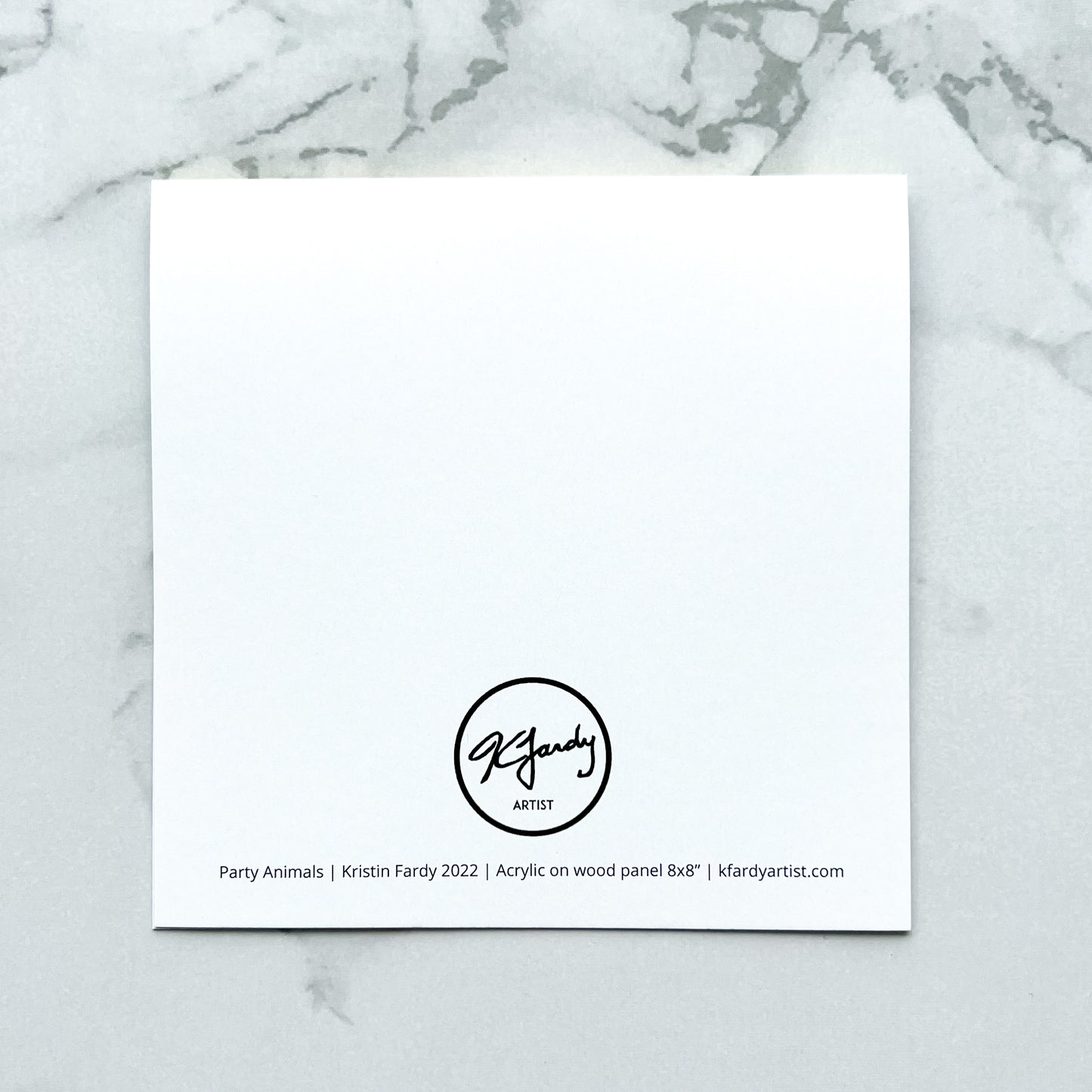 Blank greeting card - Party Animals
