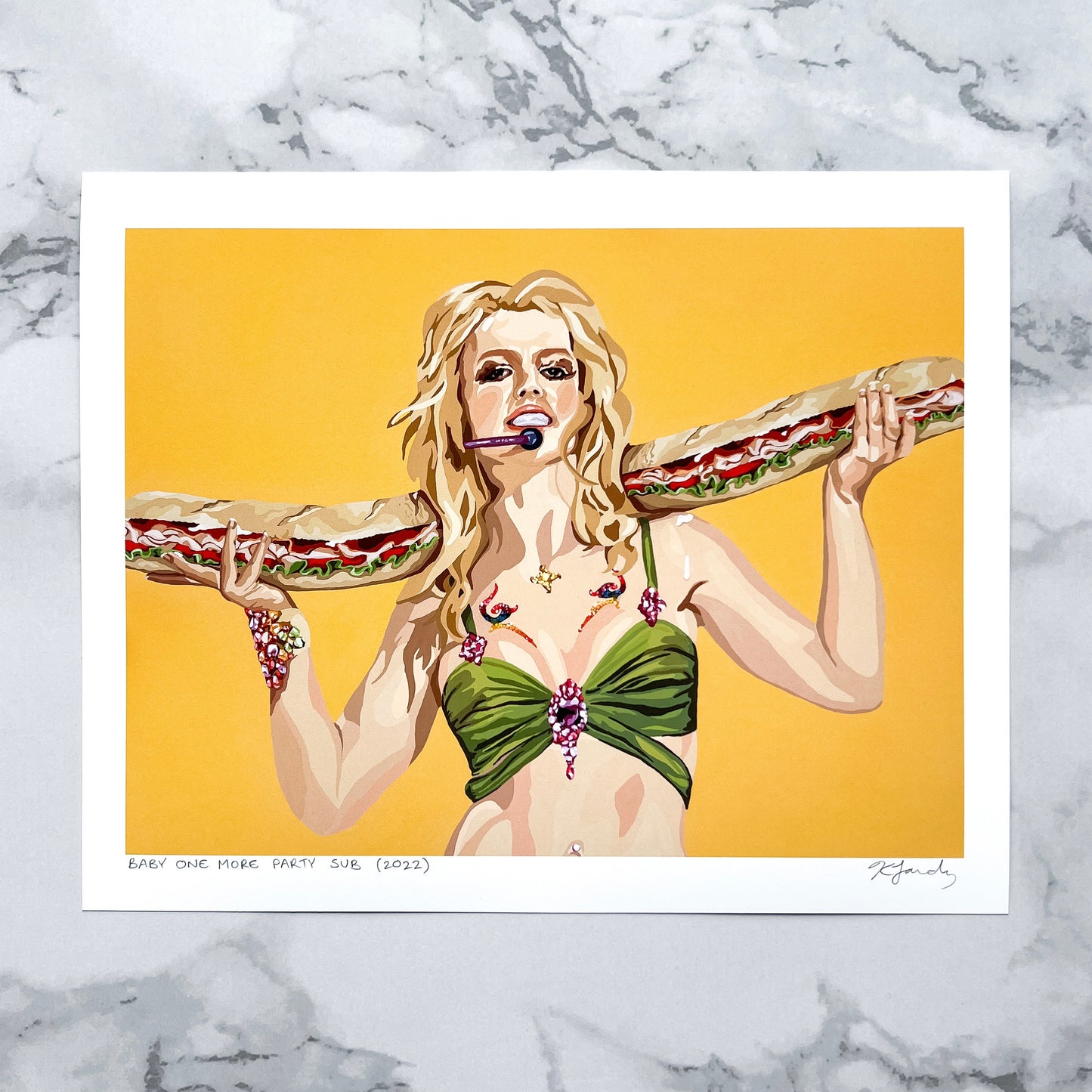 Print - Baby One More Party Sub (2 sizes)