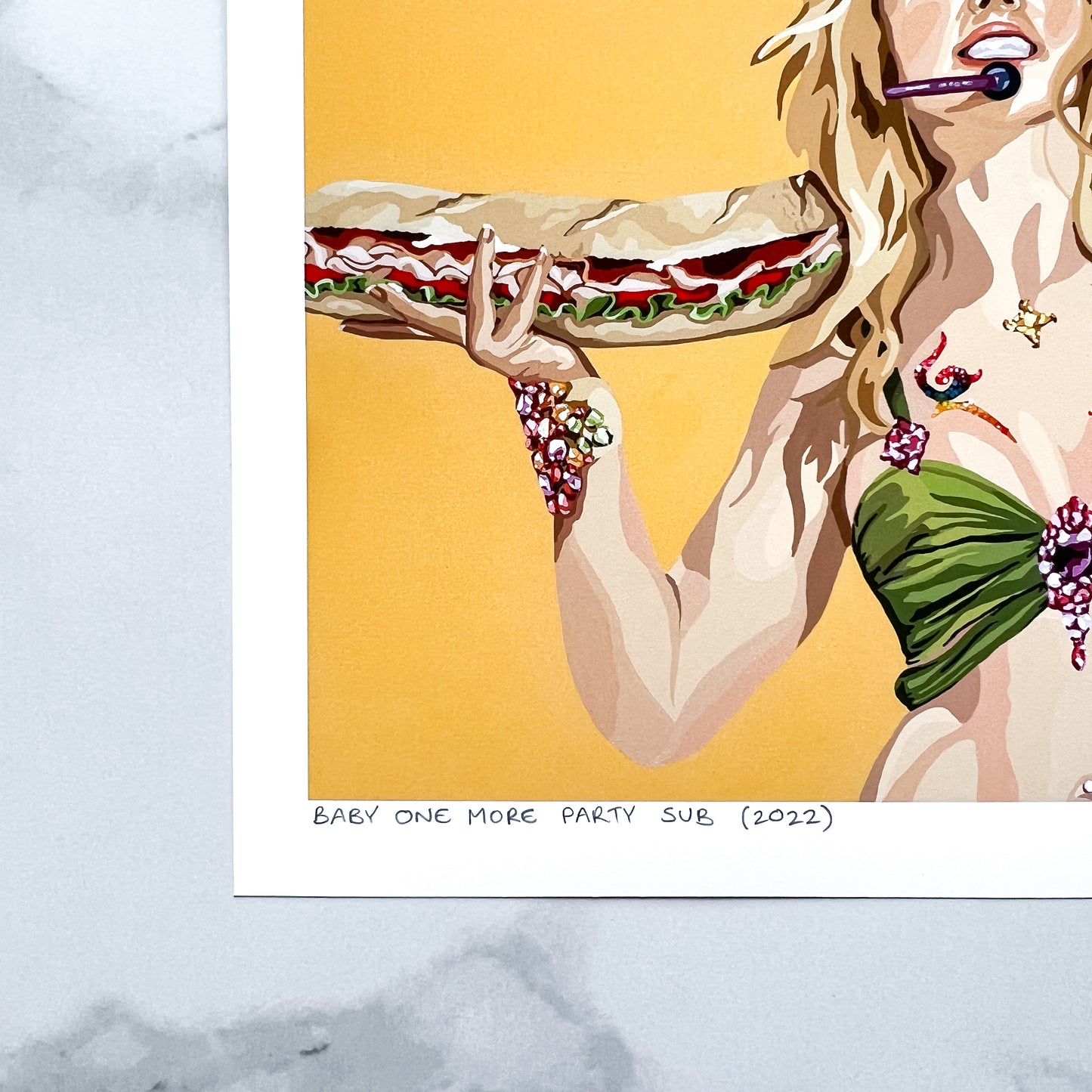 Print - Baby One More Party Sub (2 sizes)