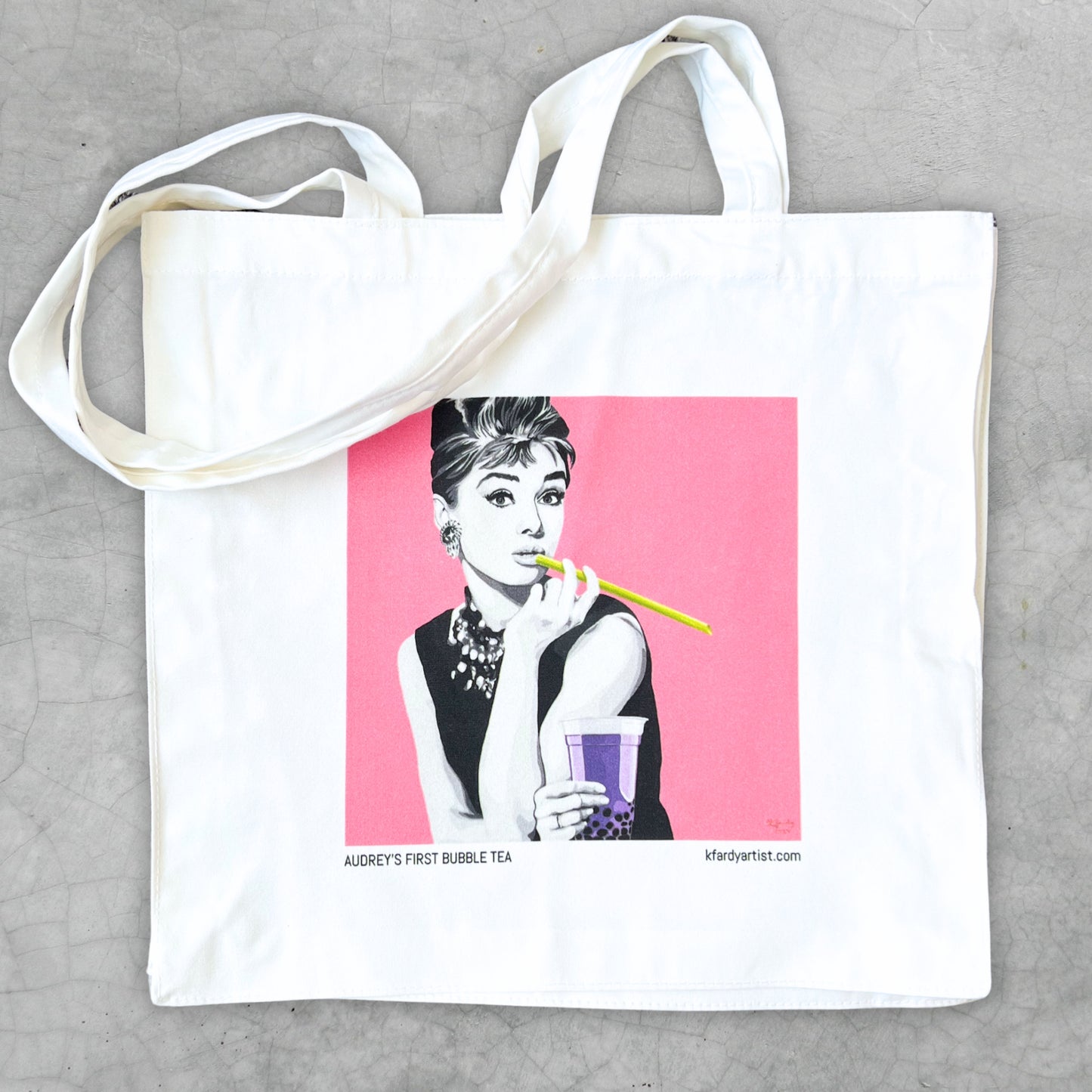 Audrey's First Bubble Tea tote bag