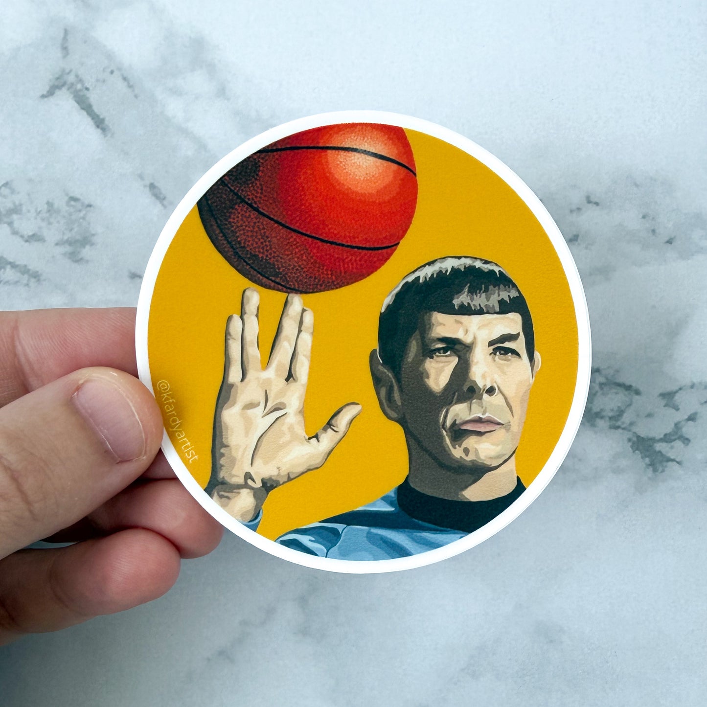 Swish Long And Prosper - round 3" sticker