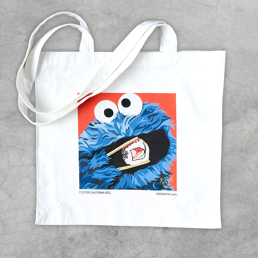 C Is For California Roll tote bag