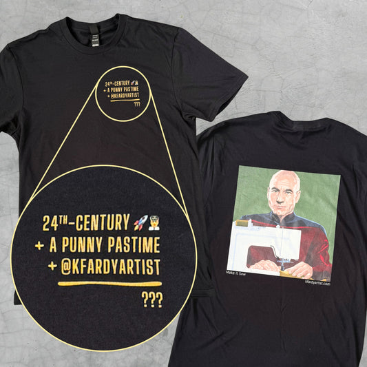 PRE-ORDER: Make It Sew black t-shirt